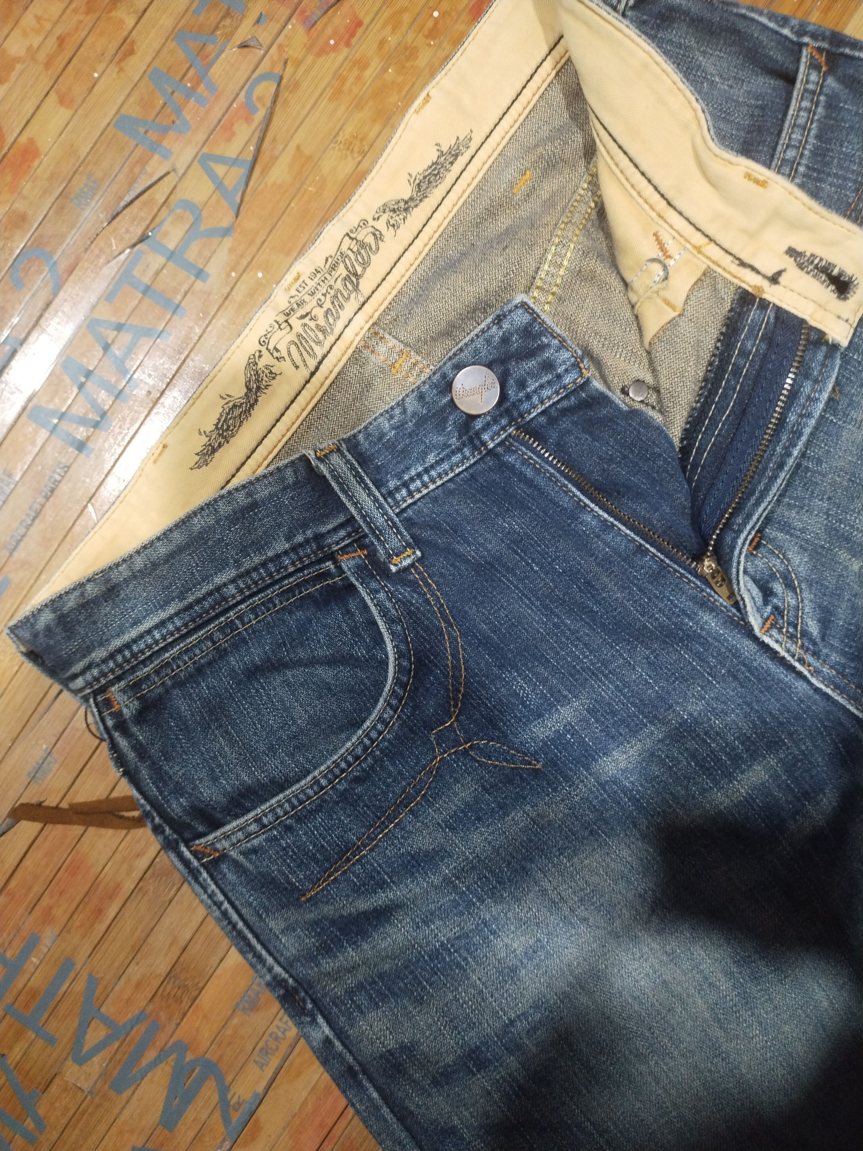 Designer × Vintage × Wrangler Wrangler Est 1947 Sz 30" Size US 30 / EU 46 - 5 Thumbnail