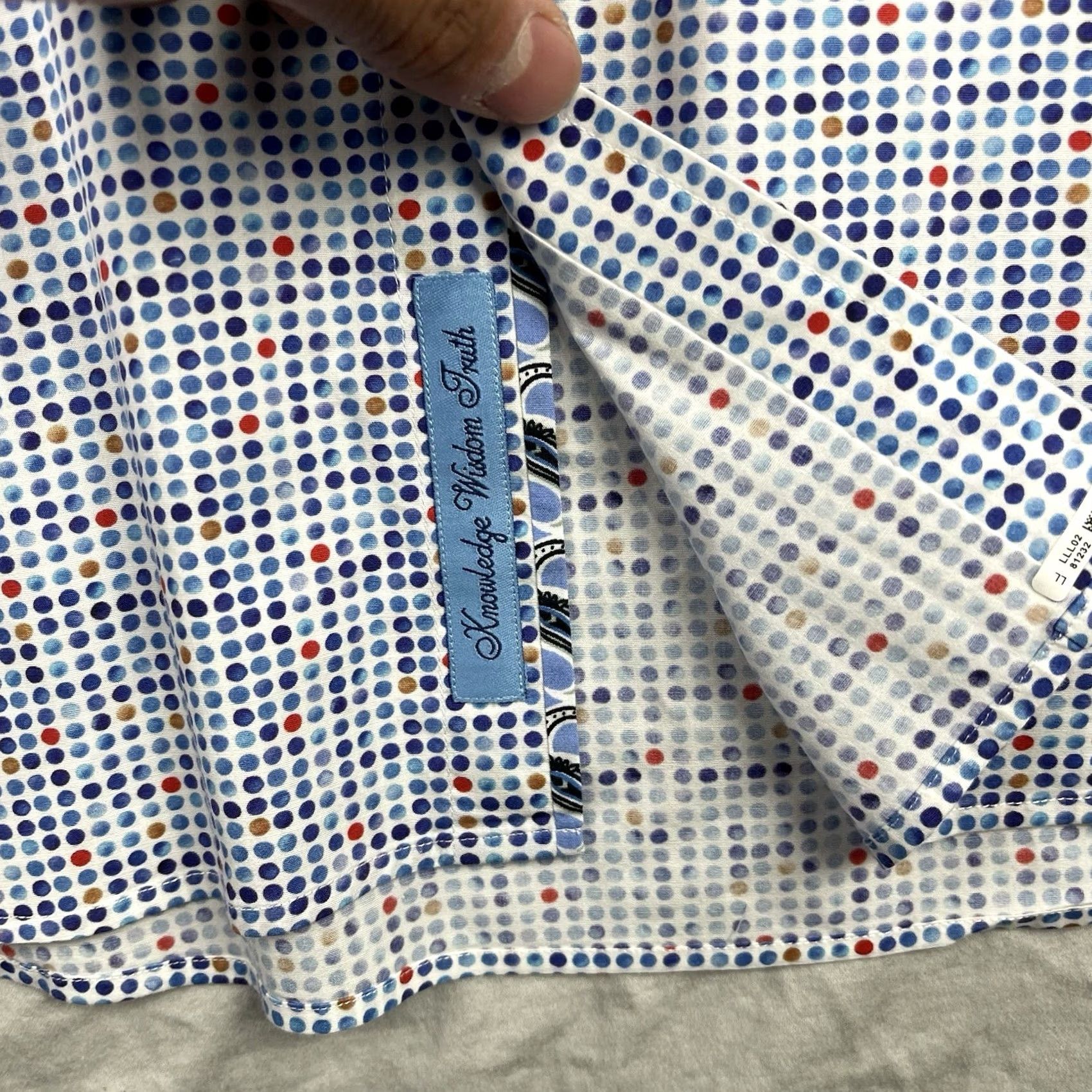 Robert Graham Robert Graham Shirt Men 2XL Polka Dots Colorful Cutaway Button Up Cuffed Short Sleeve Button-Up Size US XXL / EU 58 / 5 - 6 Thumbnail