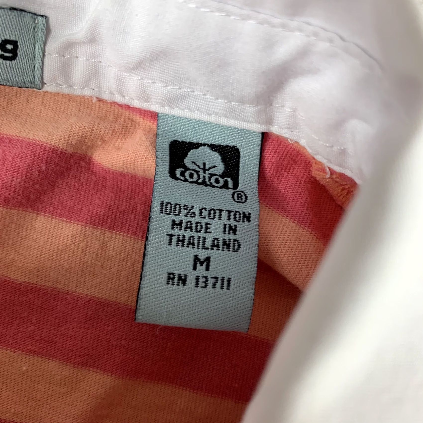Vintage VINTAGE? MARSH LANDING POLO SHIRT Womens Medium Pink Striped Long Sleeve Size M / US 6-8 / IT 42-44 - 4 Thumbnail