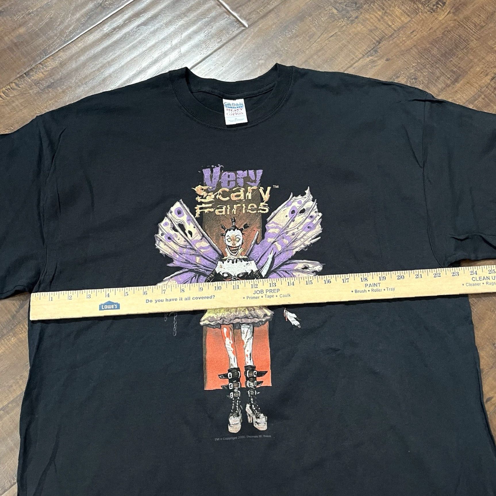 Vintage VINTAGE Thomas Baxa Magic The Gathering D&D Fairies Dark Art T-Shirt Men XL Black 90s Horror Fantasy Y2K Size US XL / EU 56 / 4 - 4 Thumbnail