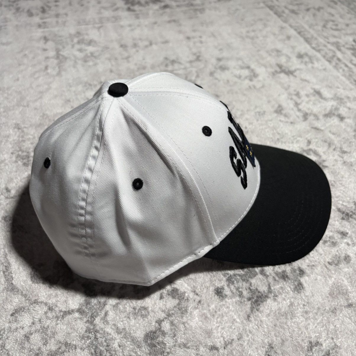 S4LEM Salem Stars Flag Patch Hat Black Black/White Size ONE SIZE - 8 Thumbnail