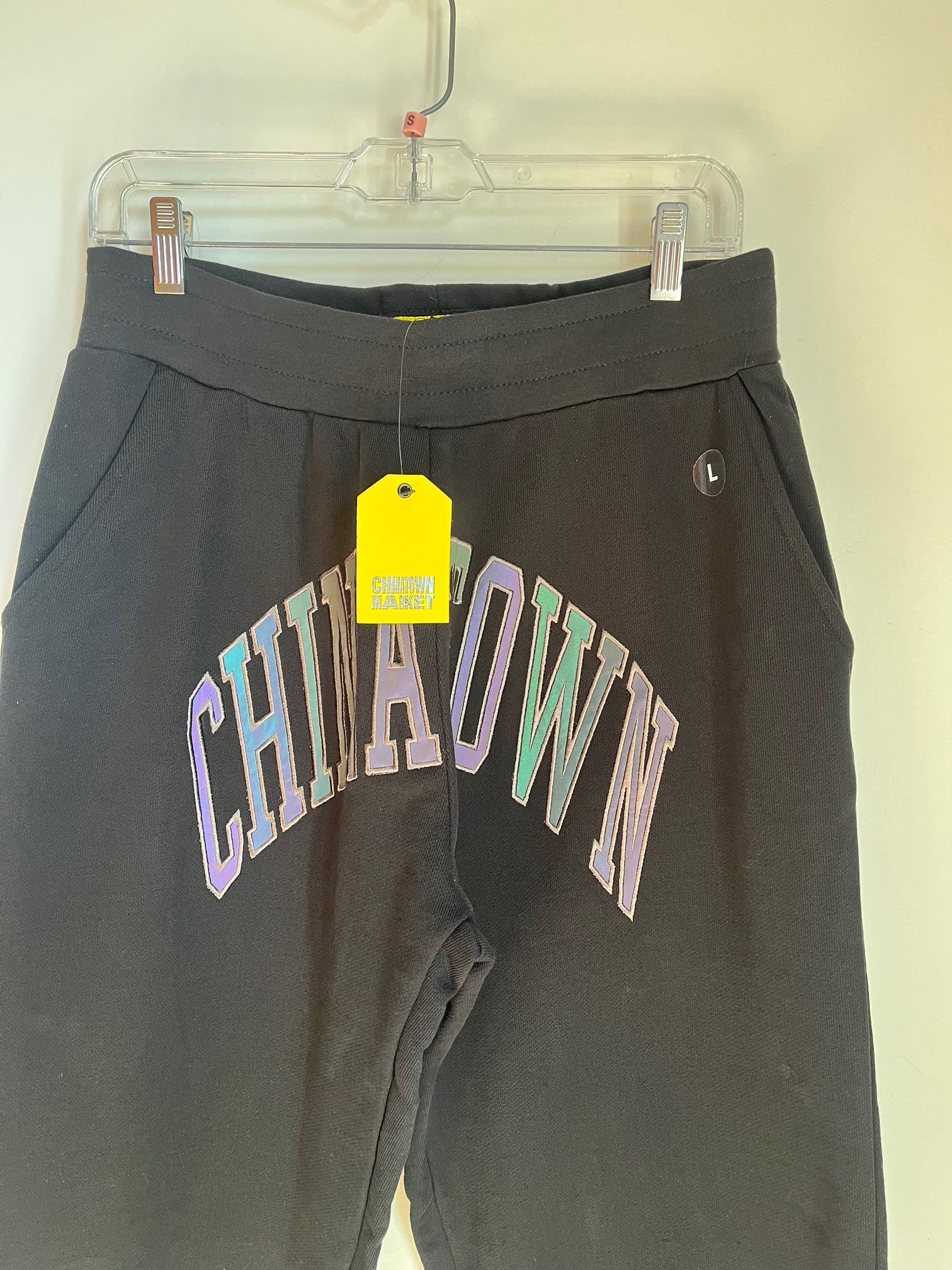 Market NWT Chinatown Market Black Arc Logo Sweatpants L Size US 36 / EU 52 - 6 Thumbnail