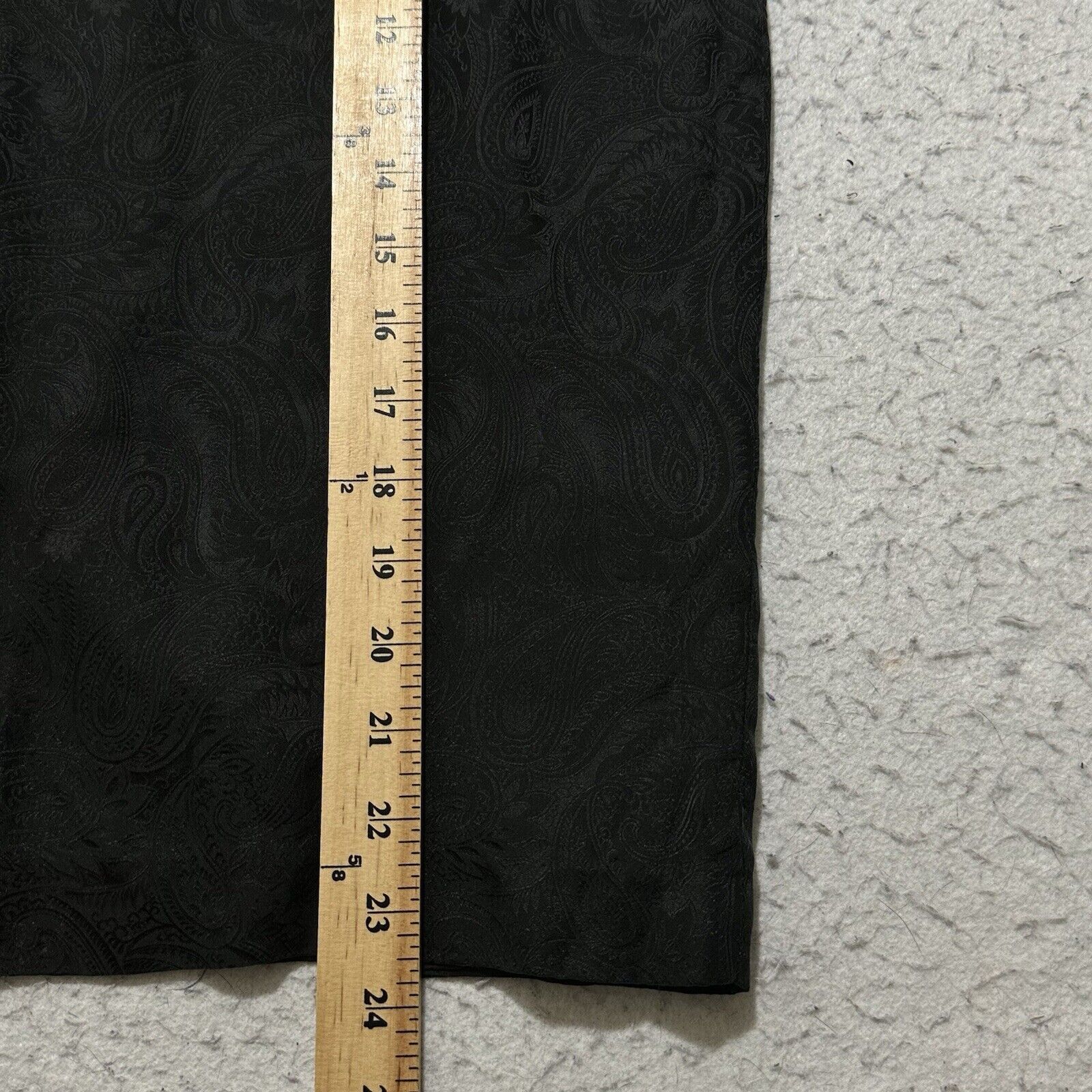 MAGGY LONDON Vintage Maggy London 8 Black Silk Pencil Paisley Print Skirt Size 30" / US 8 / IT 44 - 11 Thumbnail