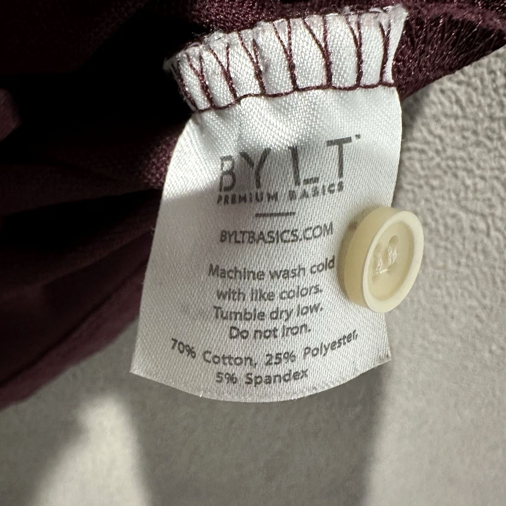 Vintage BYLT Hoodie Mens M Maroon Pullover Hooded Henley Cotton Stretch GUC Regular Size M Red Pants? Size US M / EU 48-50 / 2 - 5 Thumbnail