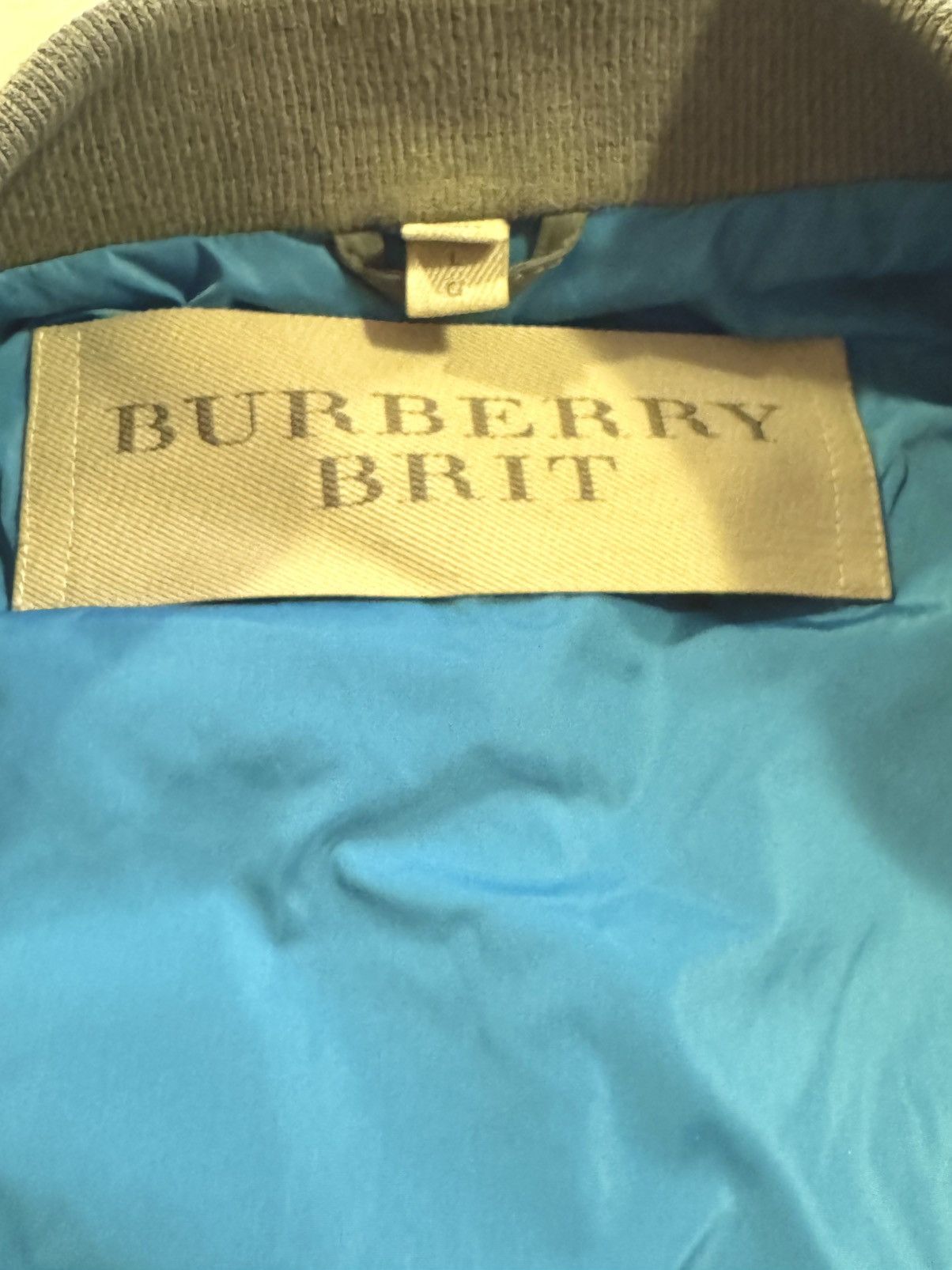 Burberry Burberry Brit Lamb Leather Grey Bomber Jacket Size Large Size US L / EU 52-54 / 3 - 10 Thumbnail