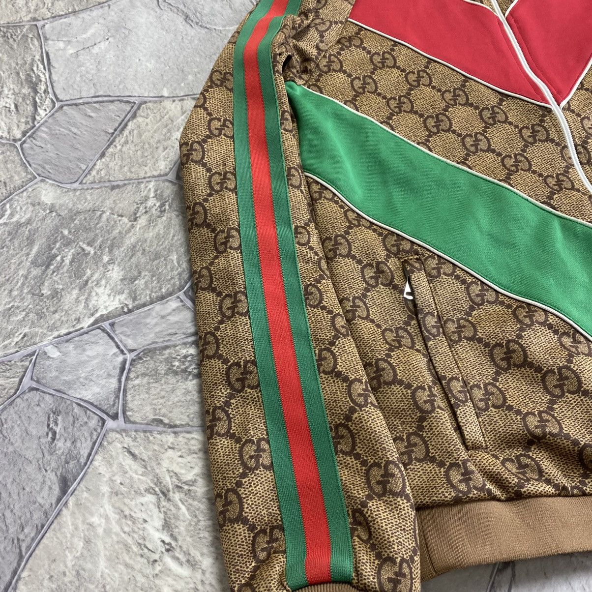Gucci Gucci Monogram Logo GG Jacquard Track Suit Zip-up Jacket Size US M / EU 48-50 / 2 - 4 Thumbnail