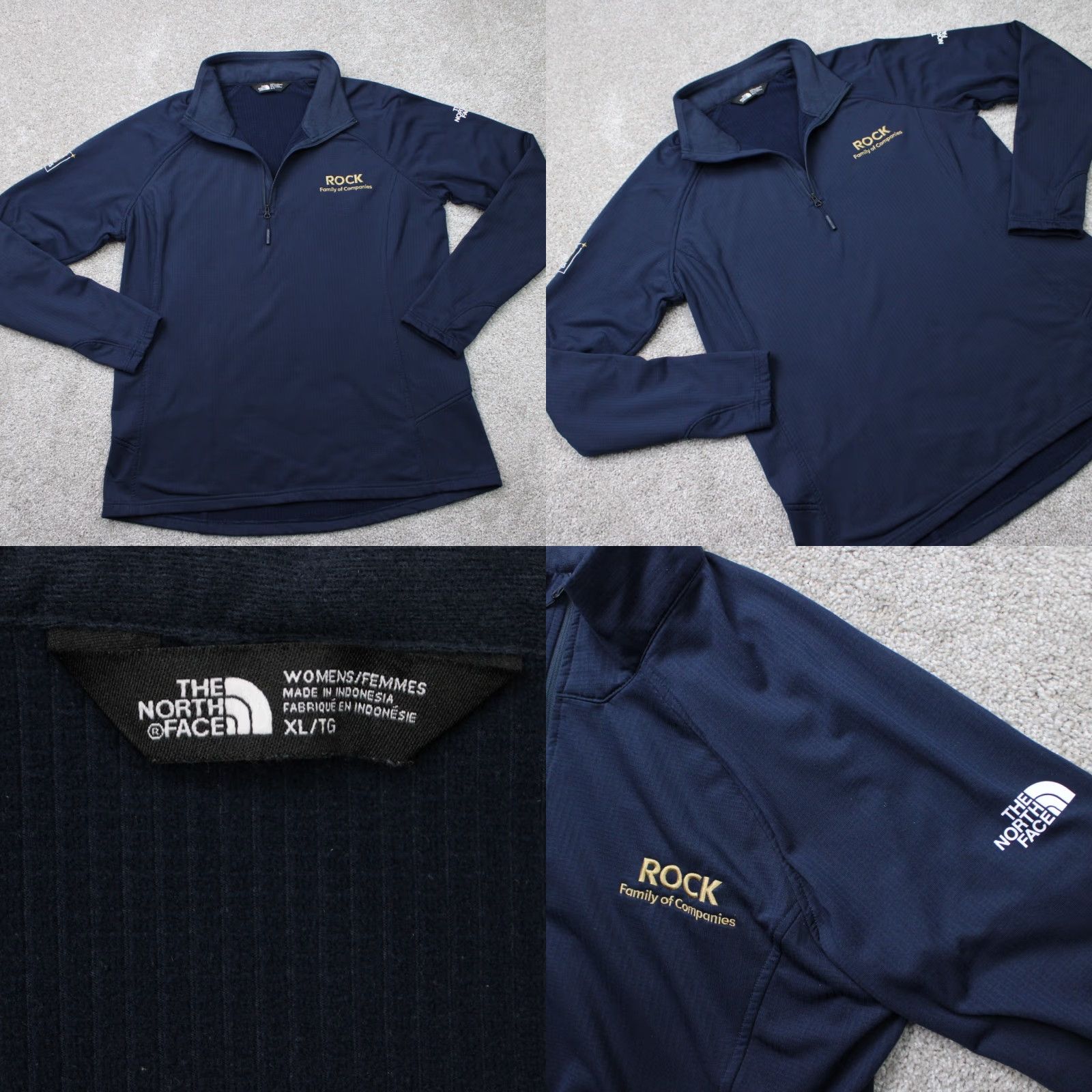 The North Face The North Face Sweatshirt Womens XL Blue Mountain Peaks 1/4 Zip Stretch Pullover Size XL / US 12-14 / IT 48-50 - 8 Thumbnail