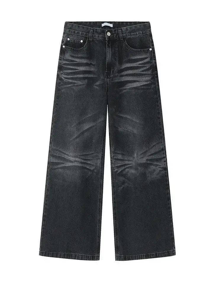 Japanese Brand Streetwear y2k washed wide-leg jeans Size US 30 / EU 46 - 4 Thumbnail