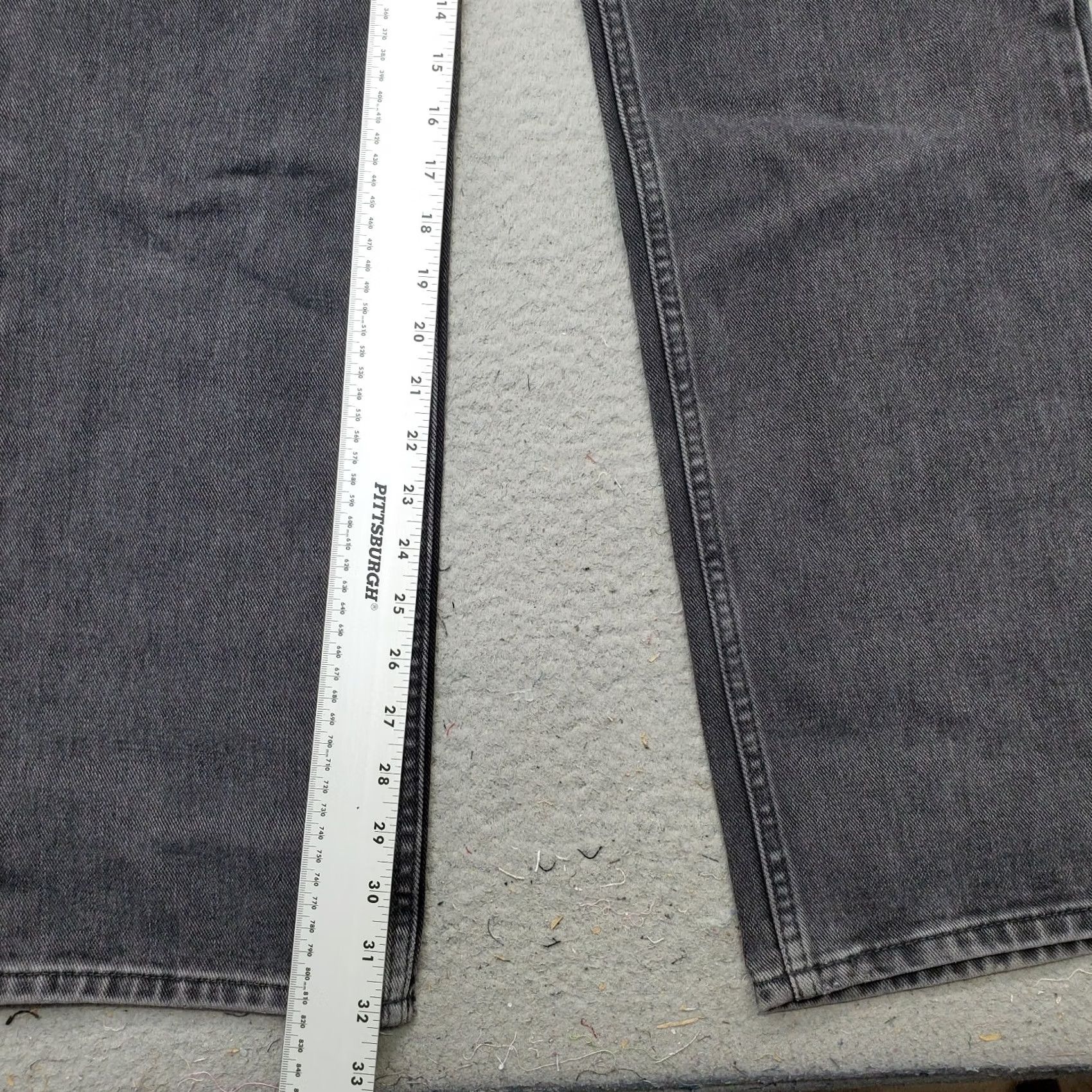 Topshop Topshop Jeans Womens 6 Gray Denim Dark Wash Regular Straight Leg Button Fly Jeans Size 28" / US 6 / IT 42 - 4 Thumbnail