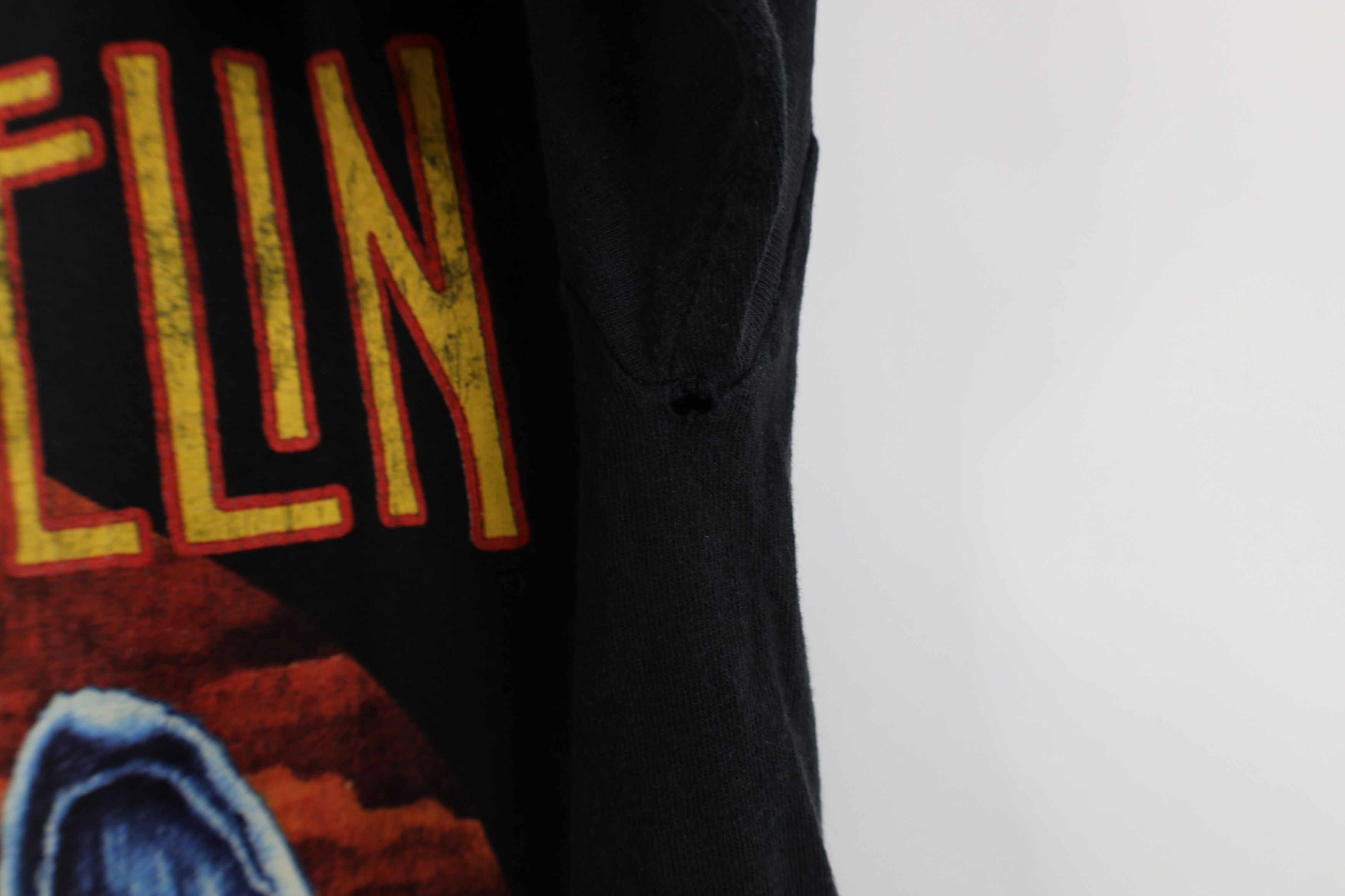 Vintage Retro 1975 US Tour Led Zeppelin Band T-Shirt Black ZOSO Size US M / EU 48-50 / 2 - 6 Thumbnail