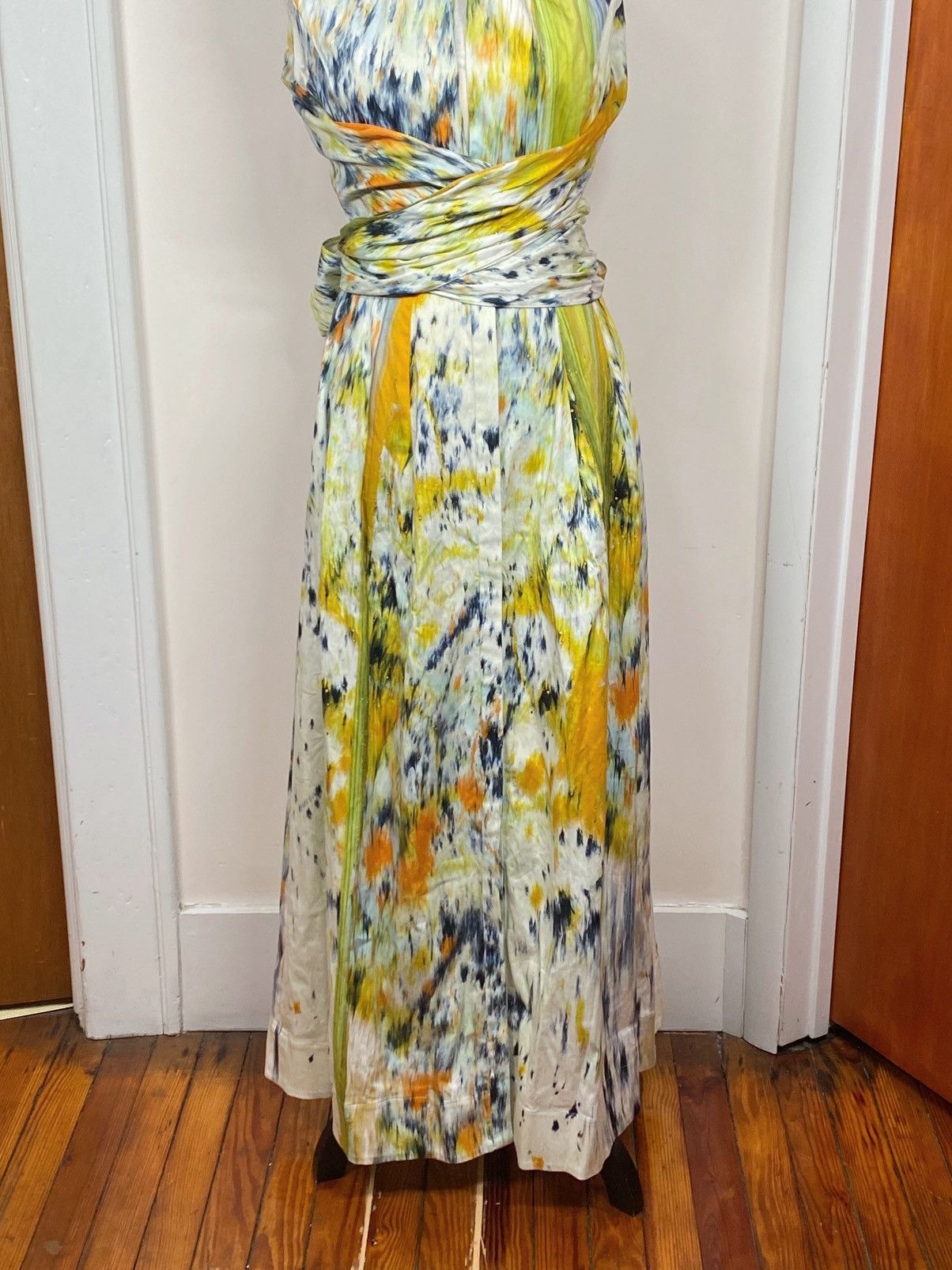 Oscar De La Renta Oscar de la Renta Halter Abstract Maxi Dress size 12 Size XL / US 12-14 / IT 48-50 - 7 Thumbnail