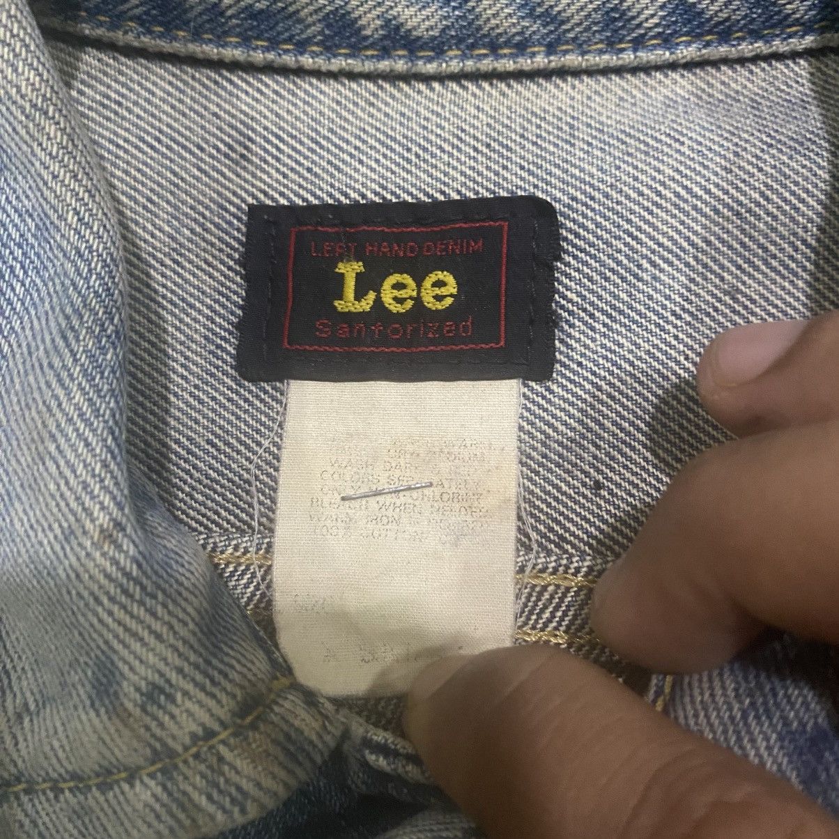 Lee Vintage Lee Denim Trucker Jacket Distressed Faded 70s/80s Size US S / EU 44-46 / 1 - 17 Thumbnail