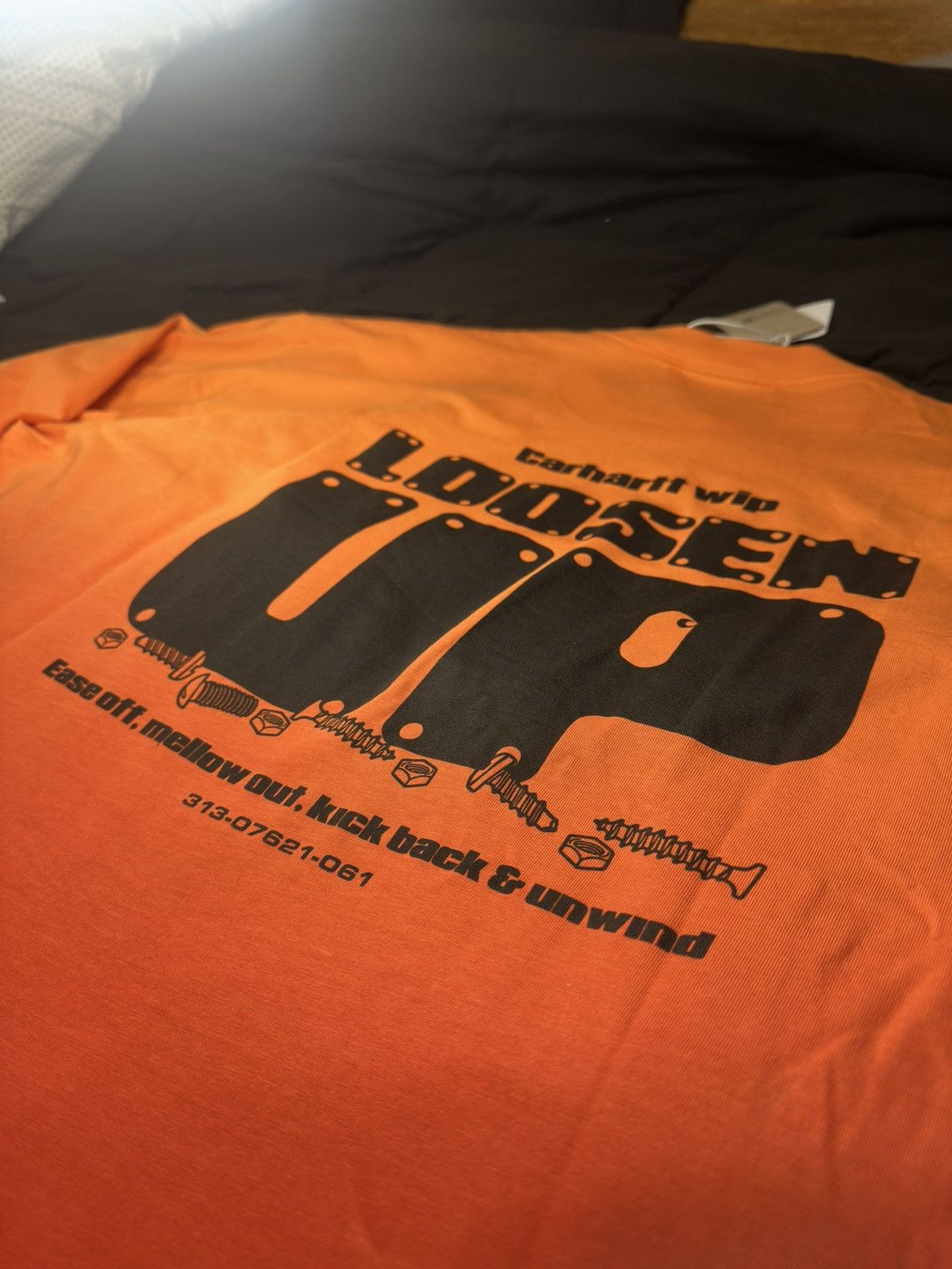 Carhartt Wip Loosen Up Orange Gradient Long Sleeve Tee Size US XXL / EU 58 / 5 - 1 Thumbnail