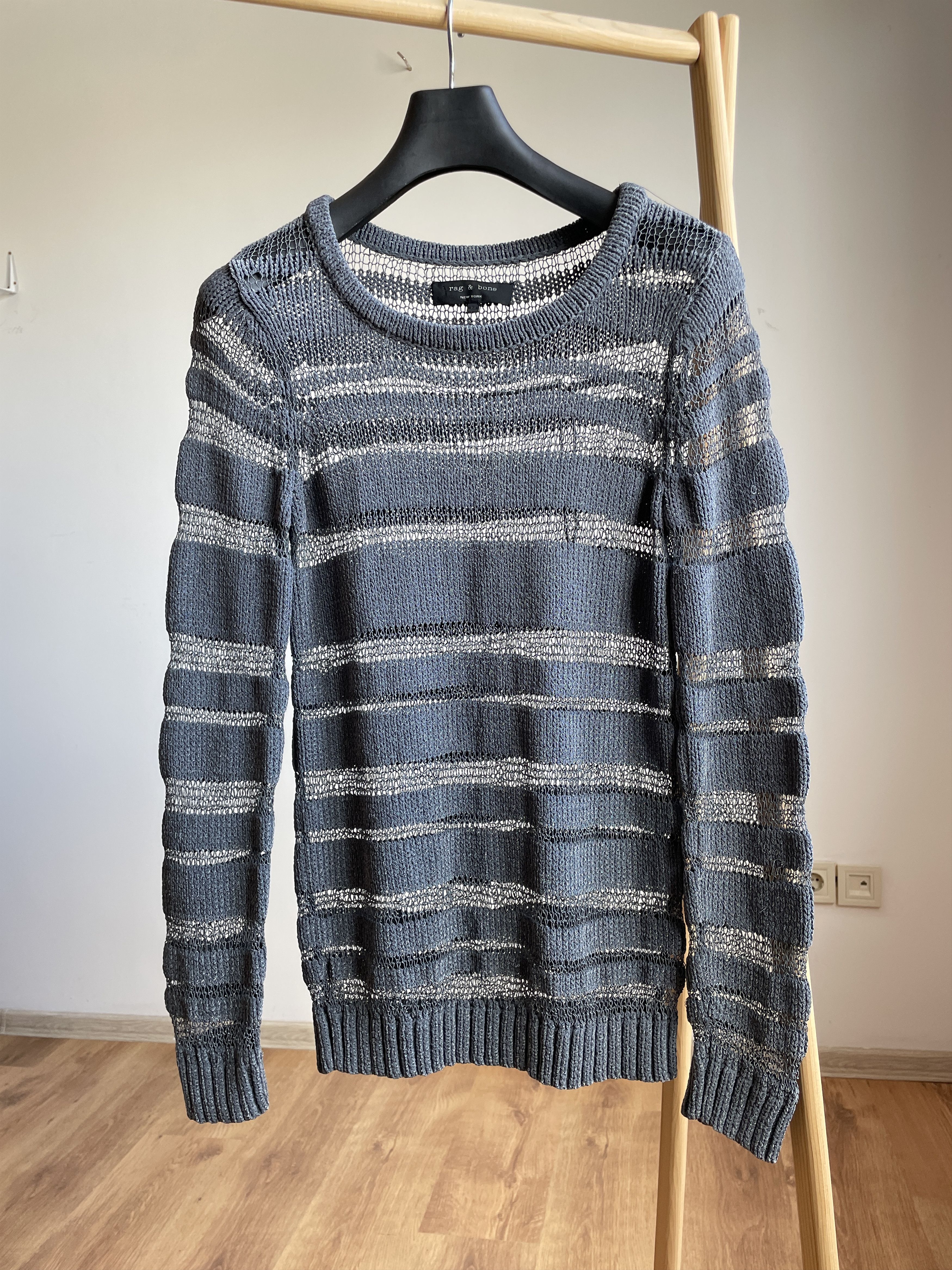 Rag & Bone Rag & Bone Womens Mesh Crochet Chain-Link Sweater Size M / US 6-8 / IT 42-44 - 1 Thumbnail