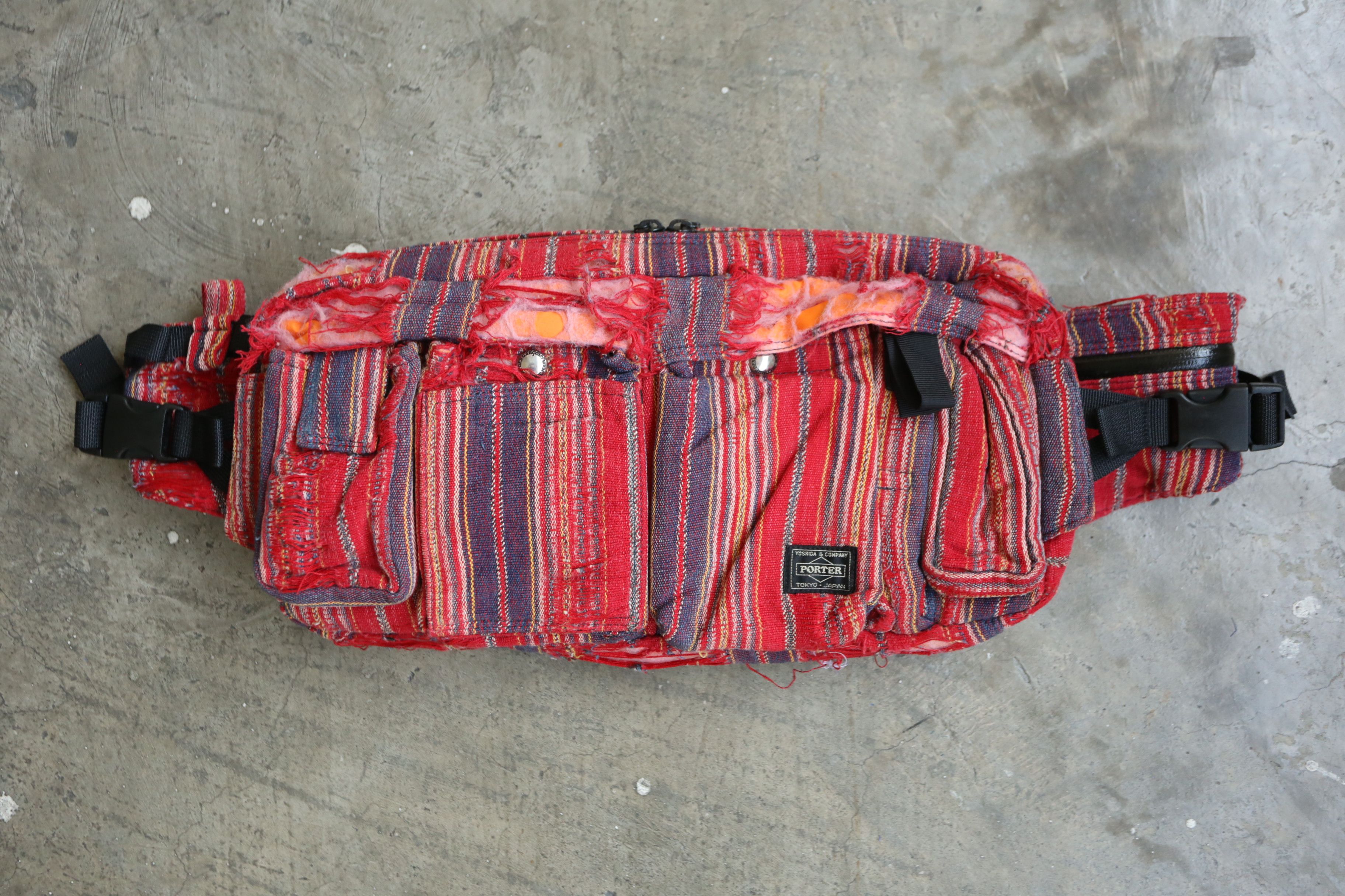 EYE JUNYA WATANABE MAN × PORTER ウエストバッグ 美品】eYe JUNYA WATANABE PORTER ウエストバッグ ポーター ショルダー