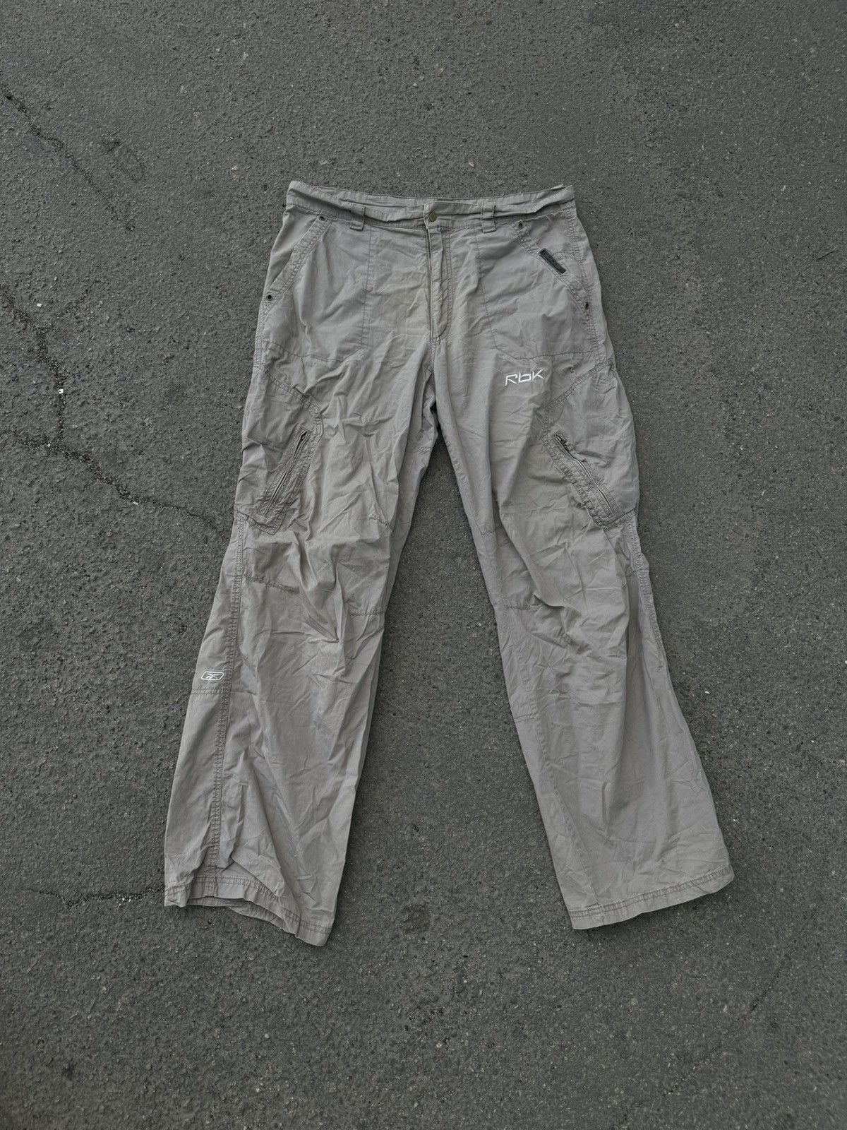 Japanese Brand × Reebok × Vintage Vintage Reebok Parachute Pants Baggy Cargo utility Size US 34 / EU 50 - 1 Thumbnail