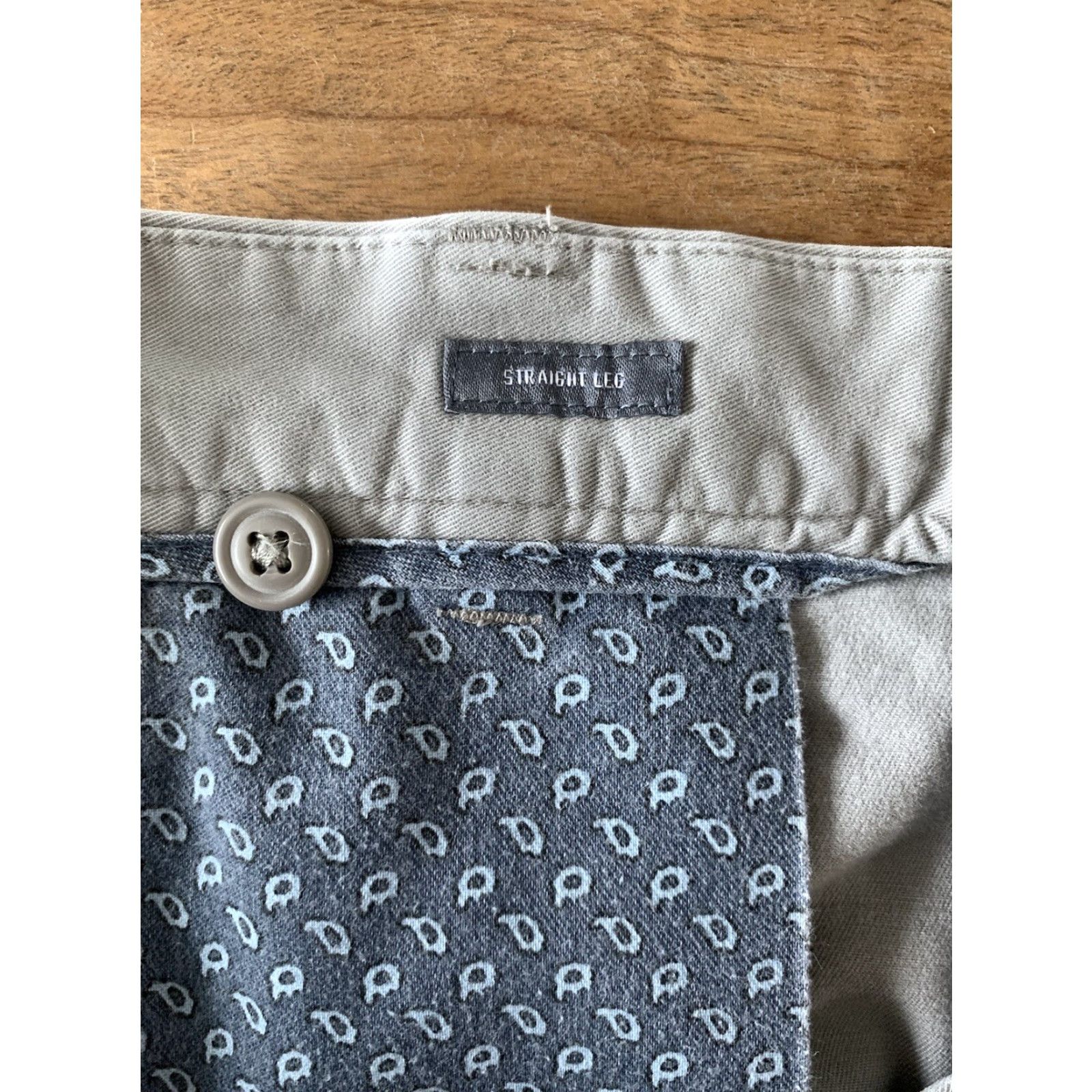 Bonobos Bonobos Slim Straight Leg Chino Pants Mens 38x32 Beige Flat Front Office Workwear pants Size US 38 / EU 54 - 4 Thumbnail