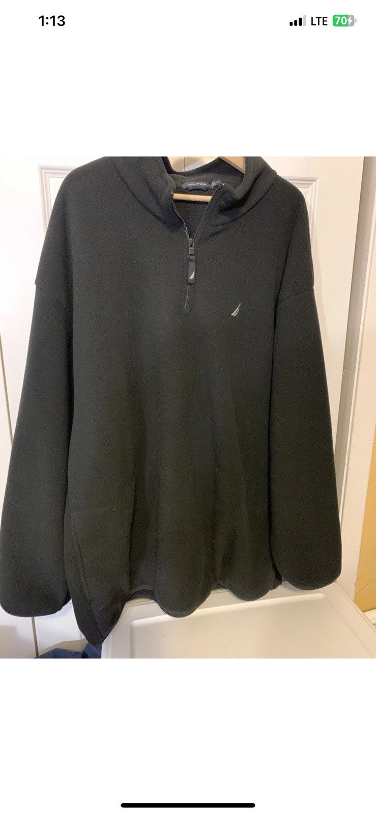 Nautica Nautica Mens Sz 3XL Quarter Zip Fleece Pullover Black Size US XXL / EU 58 / 5 - 6 Thumbnail