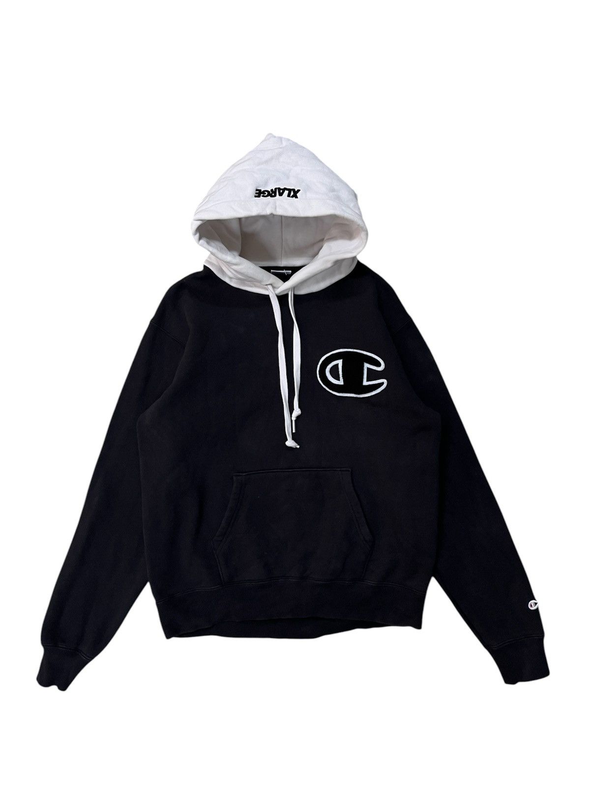 Champion × Xlarge Vintage X-Large x Champion Two Tone Hoodie | Grailed