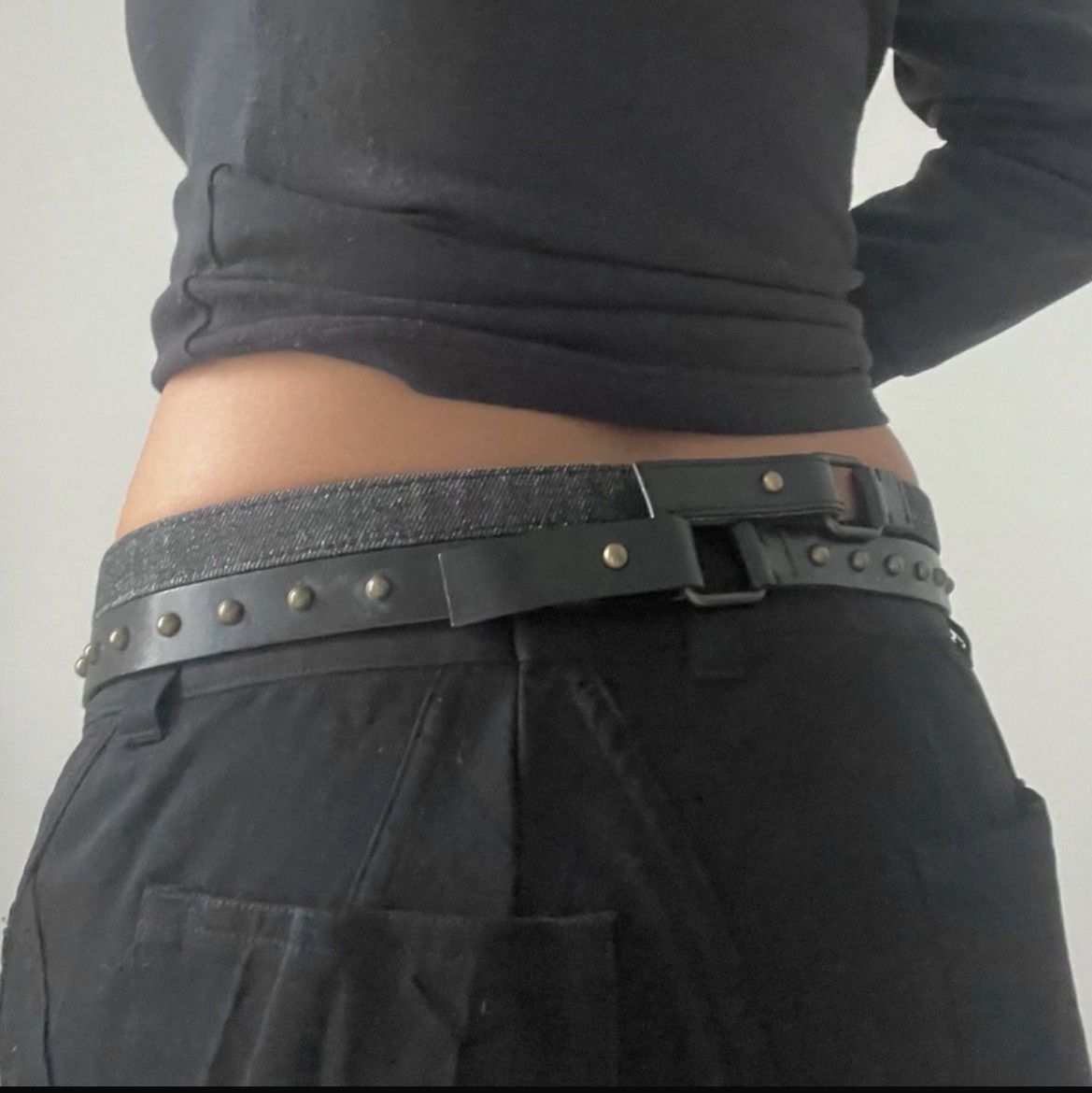 Dolce & Gabbana Dolce & Gabbana Denim Studded Belt Size ONE SIZE - 6 Thumbnail