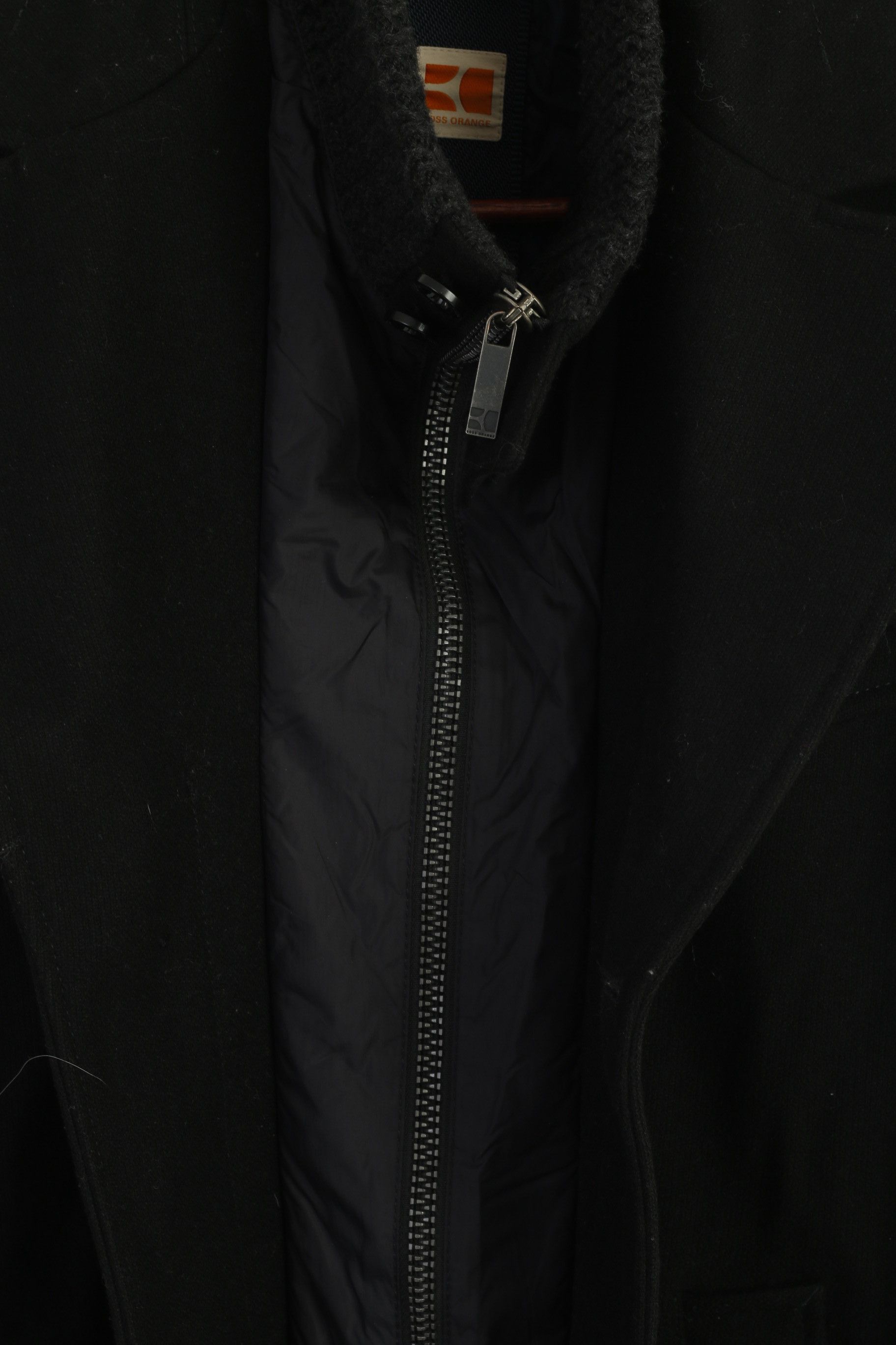 Hugo Boss Boss Orange Men 42 52 M Jacket Black Wool Zip Up 8821 Size US M / EU 48-50 / 2 - 4 Thumbnail