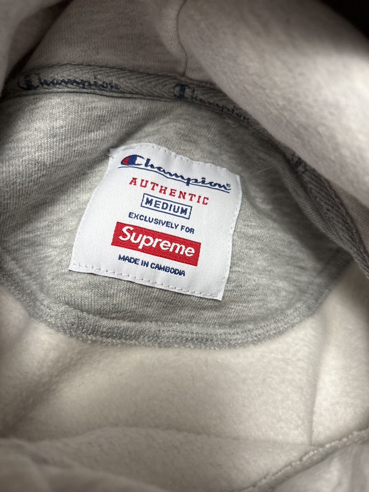 Champion × Supreme Supreme x Champion Label Hoodie Size US M / EU 48-50 / 2 - 3 Thumbnail