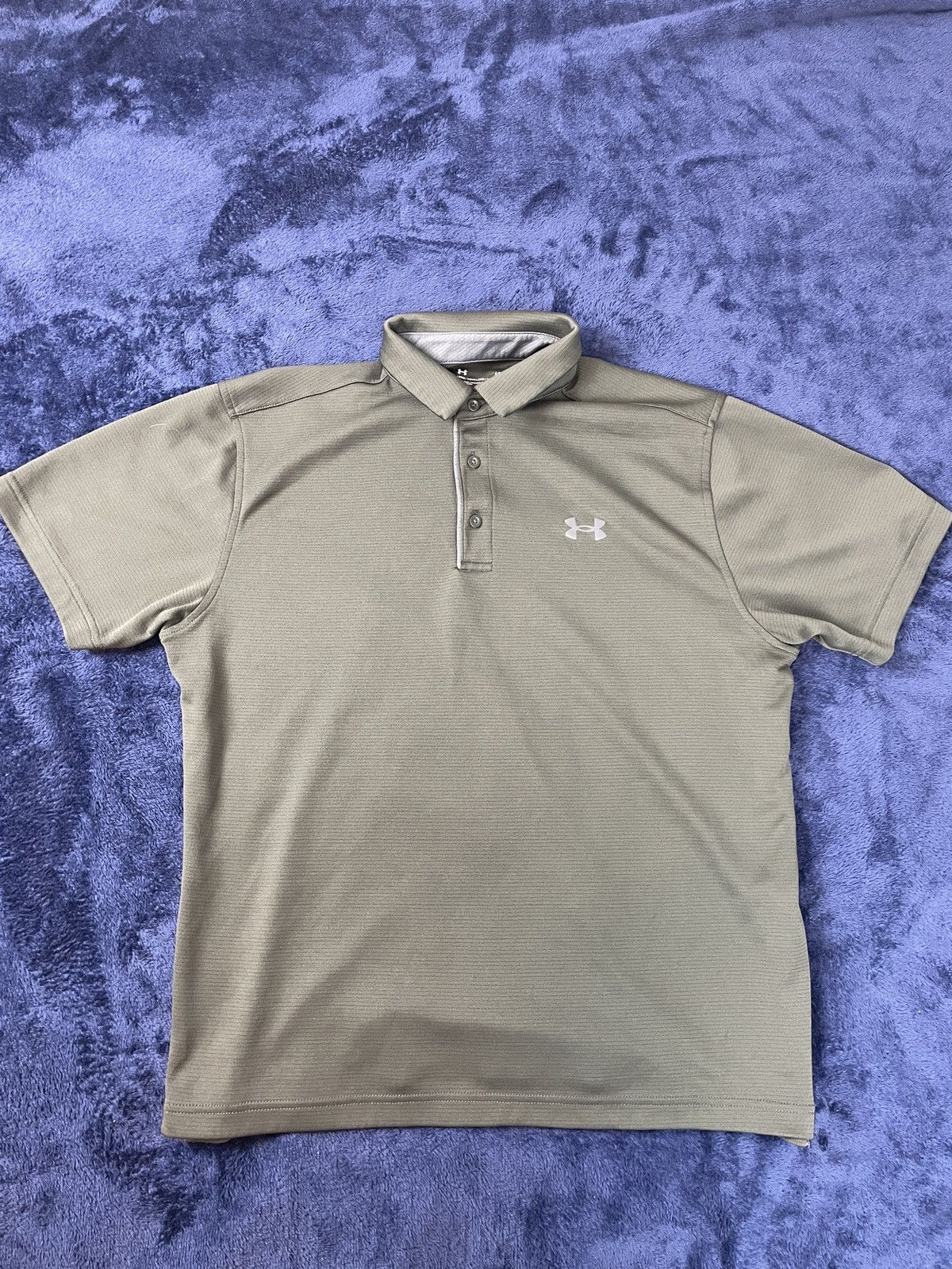 Under Armour Under Armour Men’s Large Green Performance Golf Polo Size US L / EU 52-54 / 3 - 1 Thumbnail