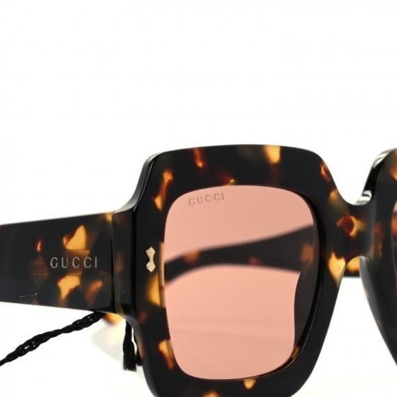 Gucci GUCCI Square Sunglasses GG1111S Havana Size ONE SIZE - 3 Thumbnail
