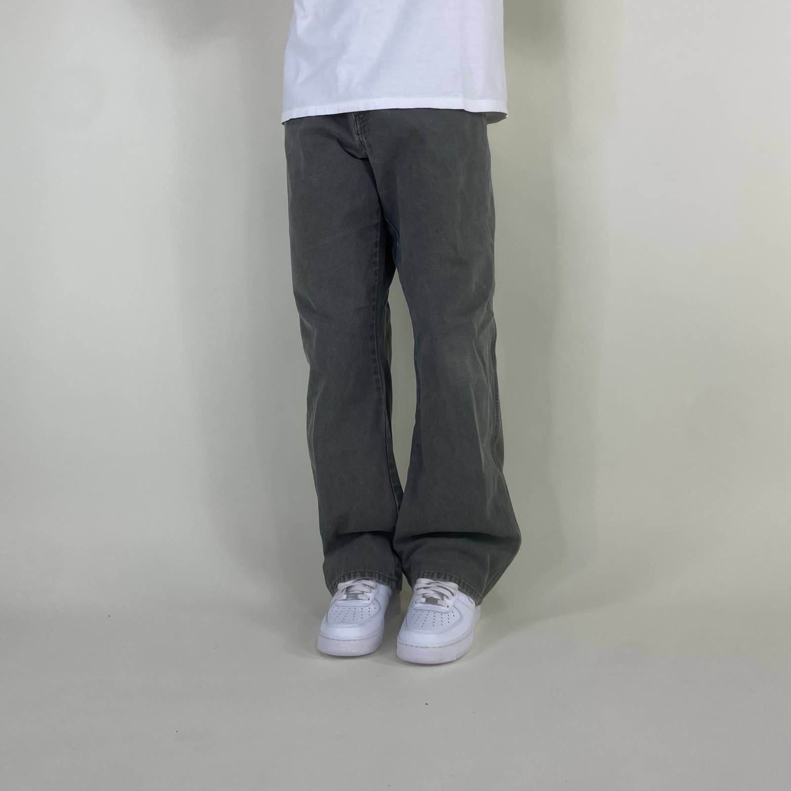 Dickies × Vintage Super Sick Vintage Sage Green Dickies Canvas Dungaree Pants Size US 40 / EU 56 - 2 Thumbnail