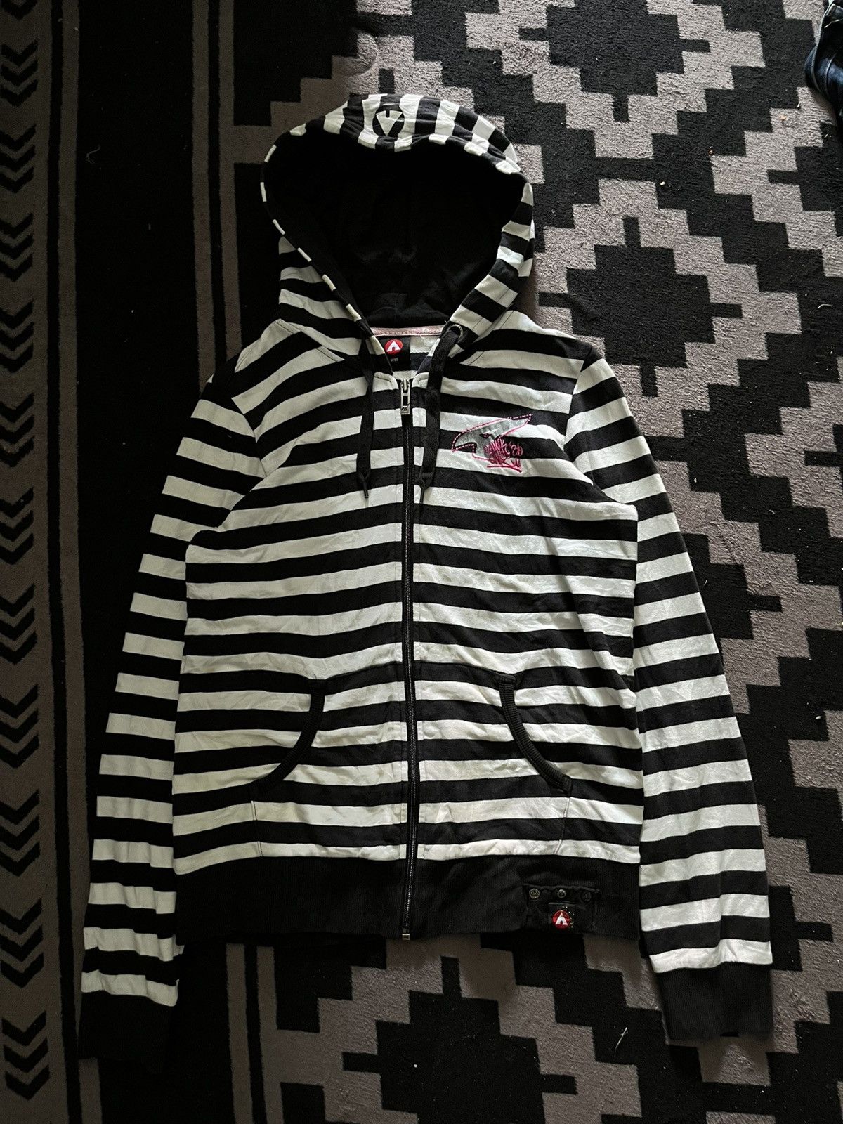 Hysteric Glamour Vintage airwalk y2k striped hoodie Size US M / EU 48-50 / 2 - 1 Thumbnail