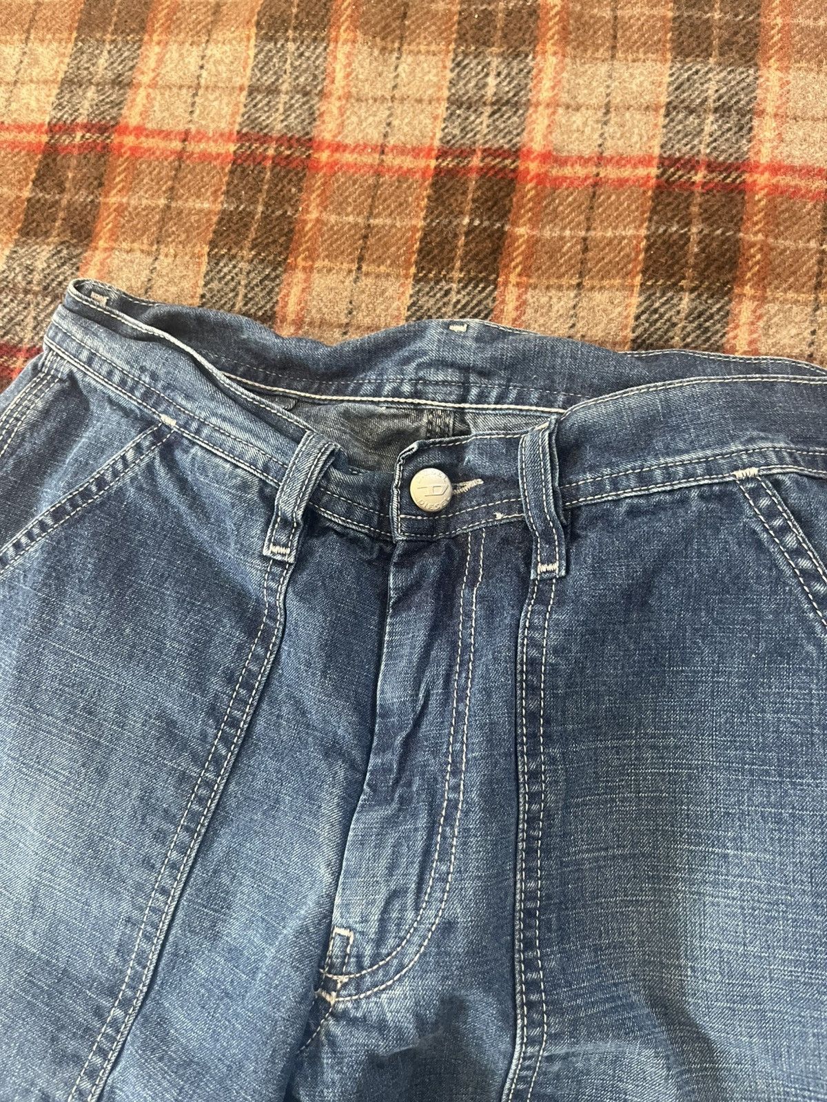 Diesel Vintage Y2K Rare Diesel Bellbottom Low Rise blue jeans 28 Size 28" / US 6 / IT 42 - 5 Thumbnail