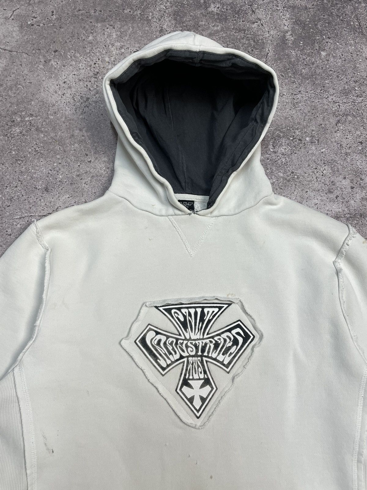 Vintage Vintage Cult affliction y2k Faded Effect Hoodie Opium Style Size US L / EU 52-54 / 3 - 6 Thumbnail