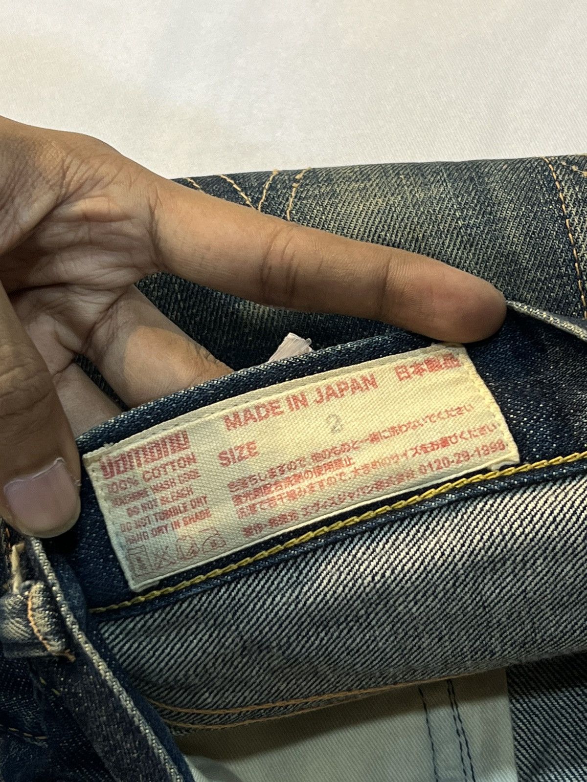 Evisu × Japanese Brand VINTAGE JAPANESSE BRAND EVISU DENIM BUCKLE DISTRESSED Size US 32 / EU 48 - 12 Thumbnail