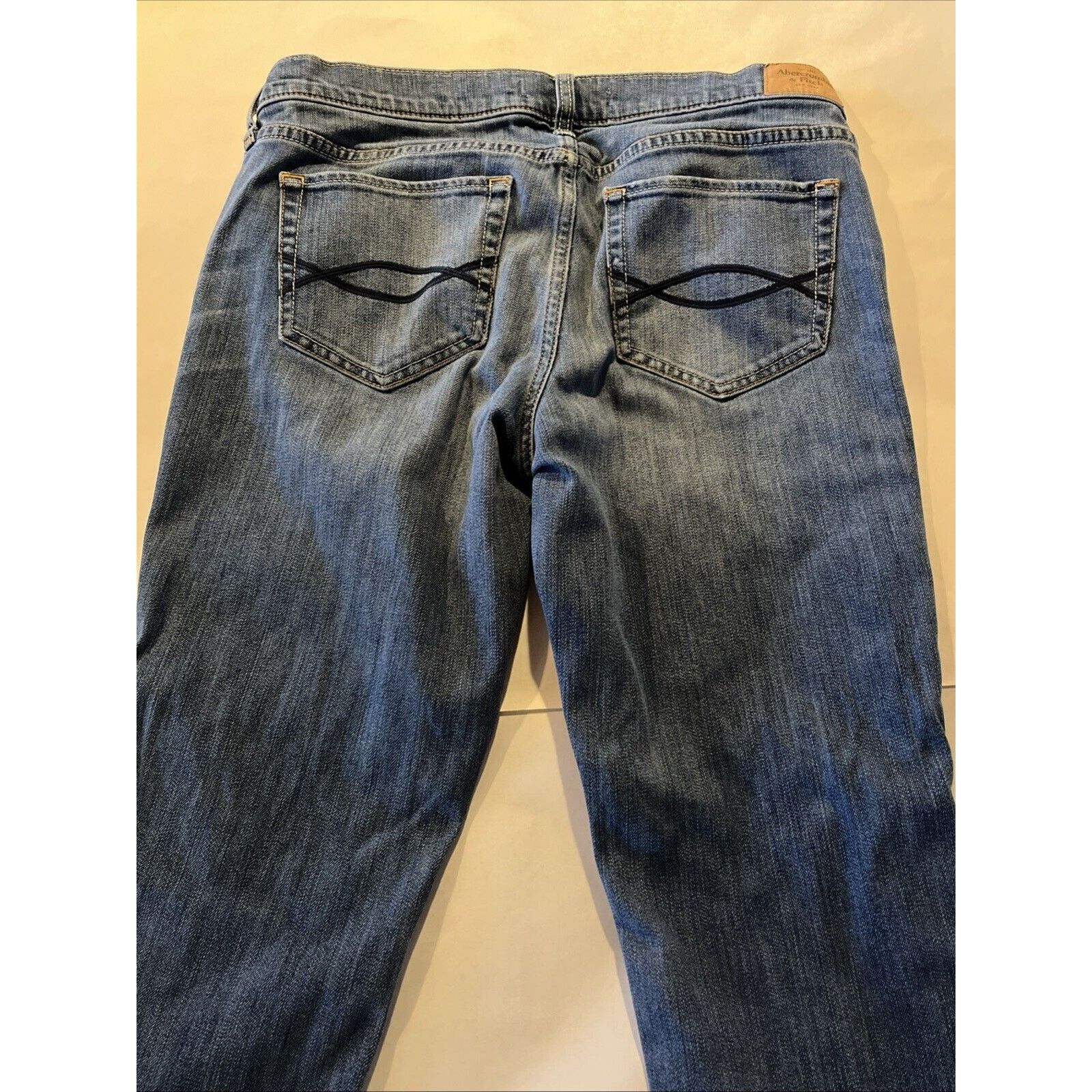 Abercrombie & Fitch Abercrombie & Fitch Womens 30x25 Jeans Blue Denim Distressed Size 30" / US 8 / IT 44 - 16 Thumbnail