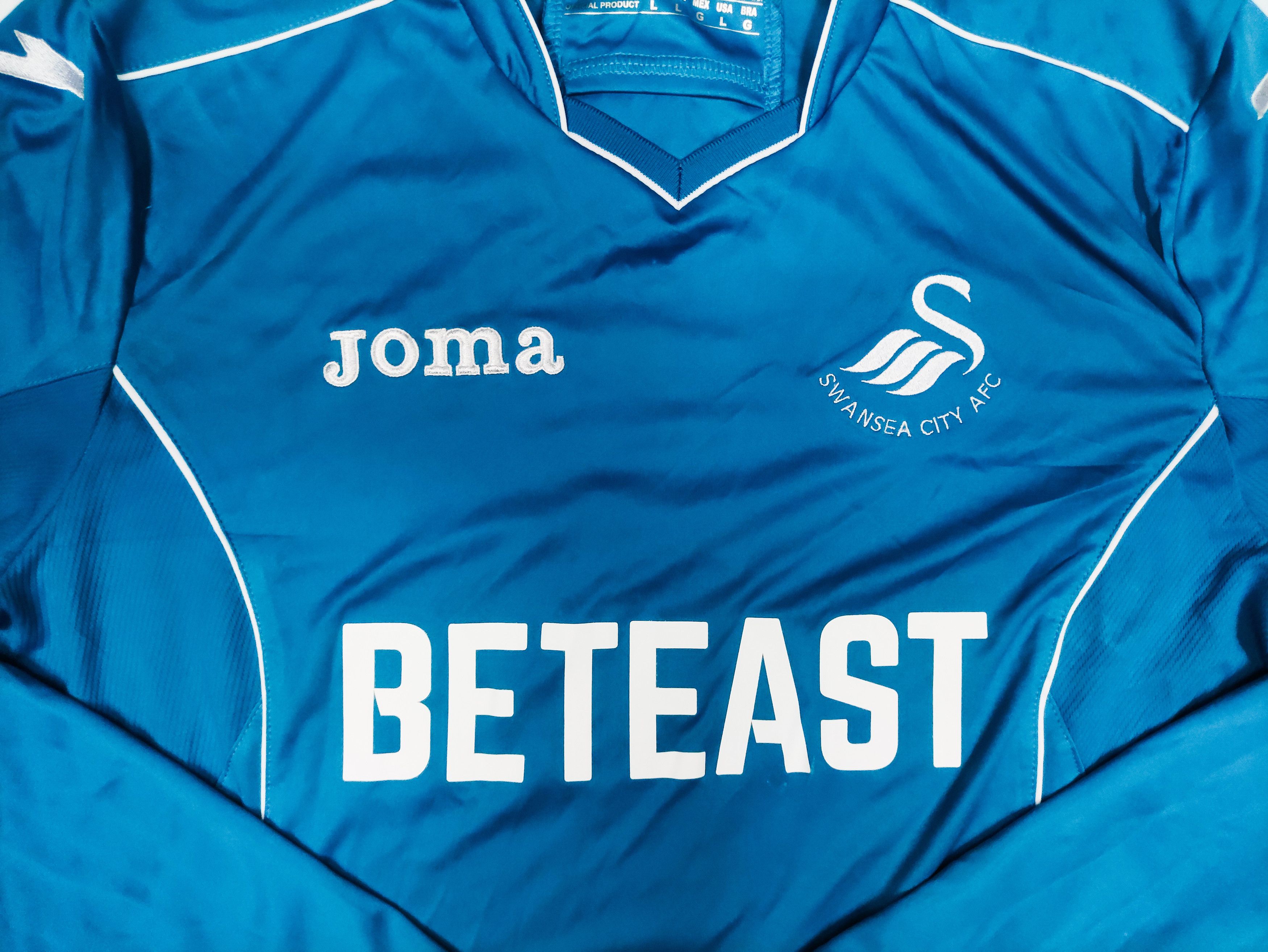 Joma BNWT Fabianski #1 Swansea 2016 2017 Joma Goalkeeper Shirt Size US L / EU 52-54 / 3 - 13 Thumbnail