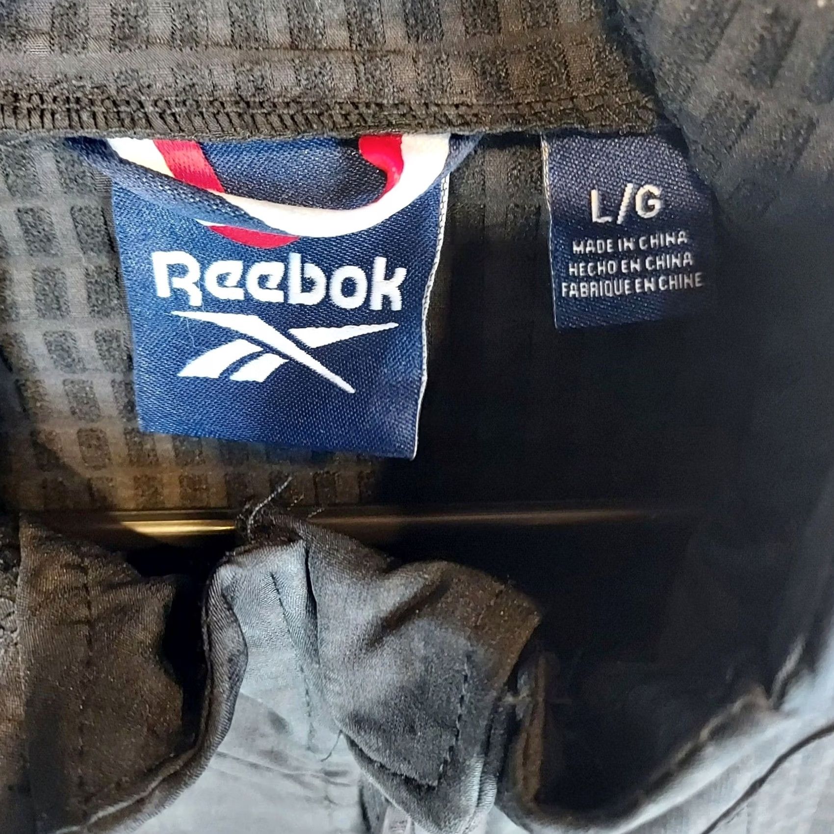 Reebok Reebok Men’s Black Full Zip Jacket Windbreaker Lightweight Casual Size Large Size US L / EU 52-54 / 3 - 4 Thumbnail