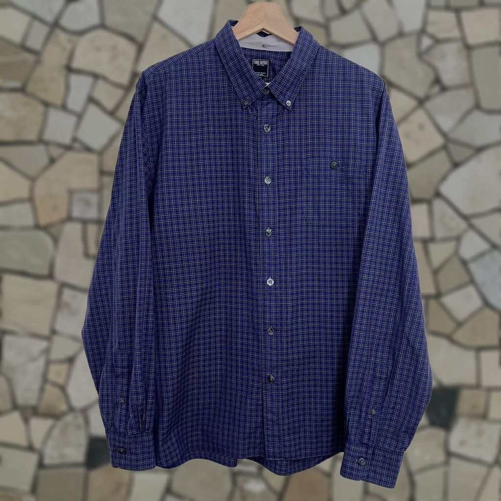 Todd Snyder Todd Snyder New York Button-Up Plaid Shirt Long Sleeve Men’s XL Blue Cotton Knit Casual Workwear Shirt Size US XL / EU 56 / 4 - 1 Thumbnail