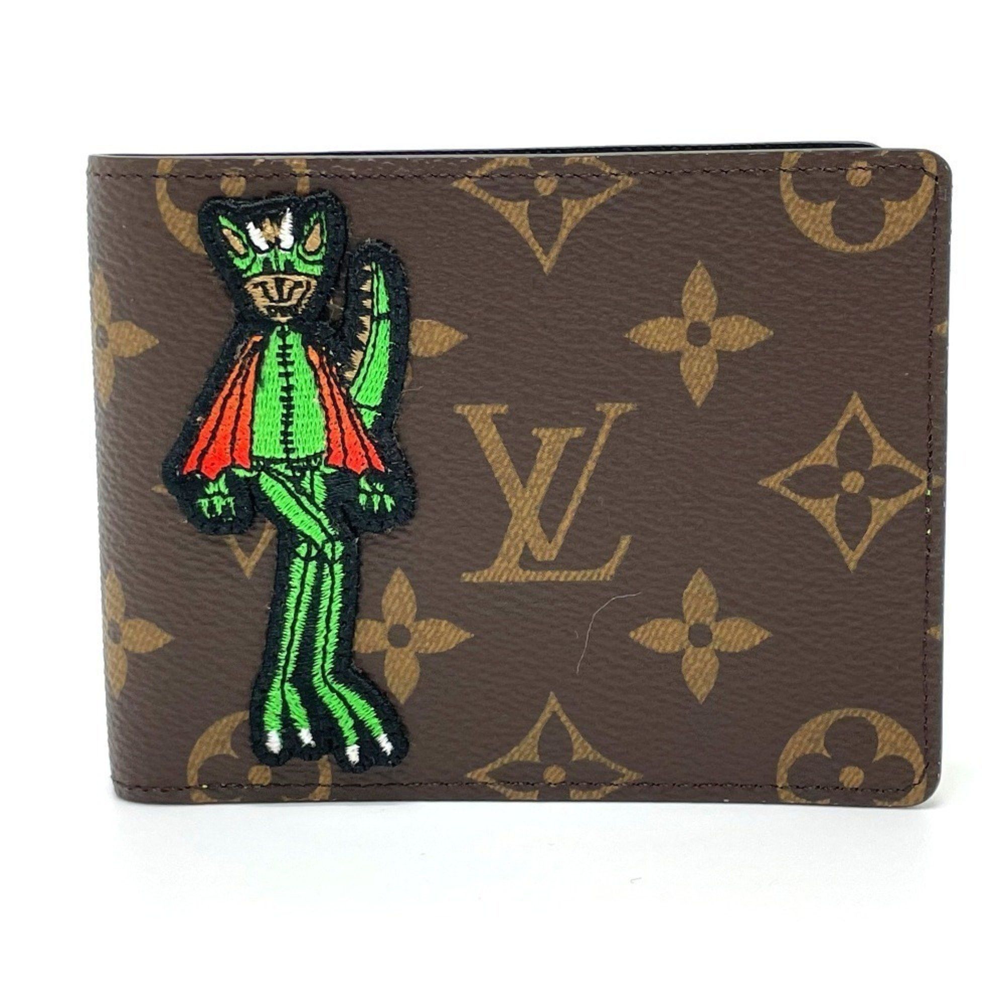 Louis Vuitton Louis Vuitton Animal Monogram Portefeuille Slender NM Billfold Bi-fold Wallet Canvas Men's Brown Size ONE SIZE - 1 Thumbnail