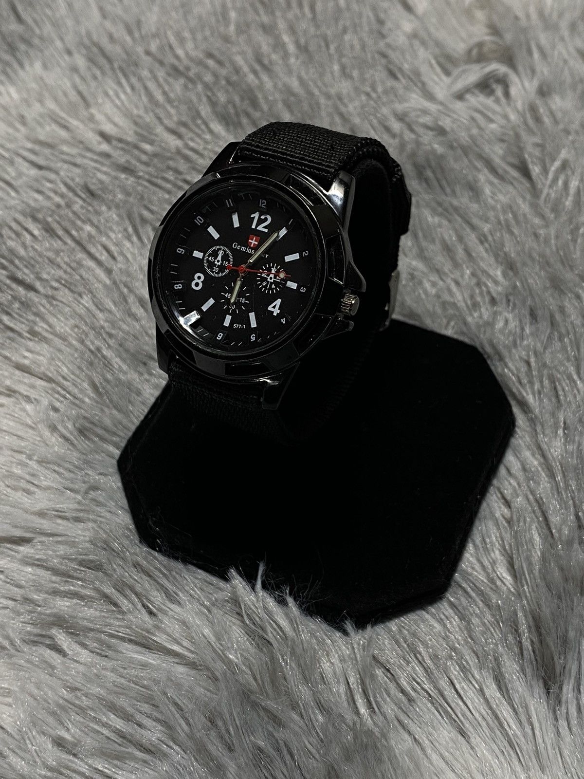 Vintage Gemius Army Black Tactical Watch | Work 100% Size ONE SIZE - 1 Thumbnail