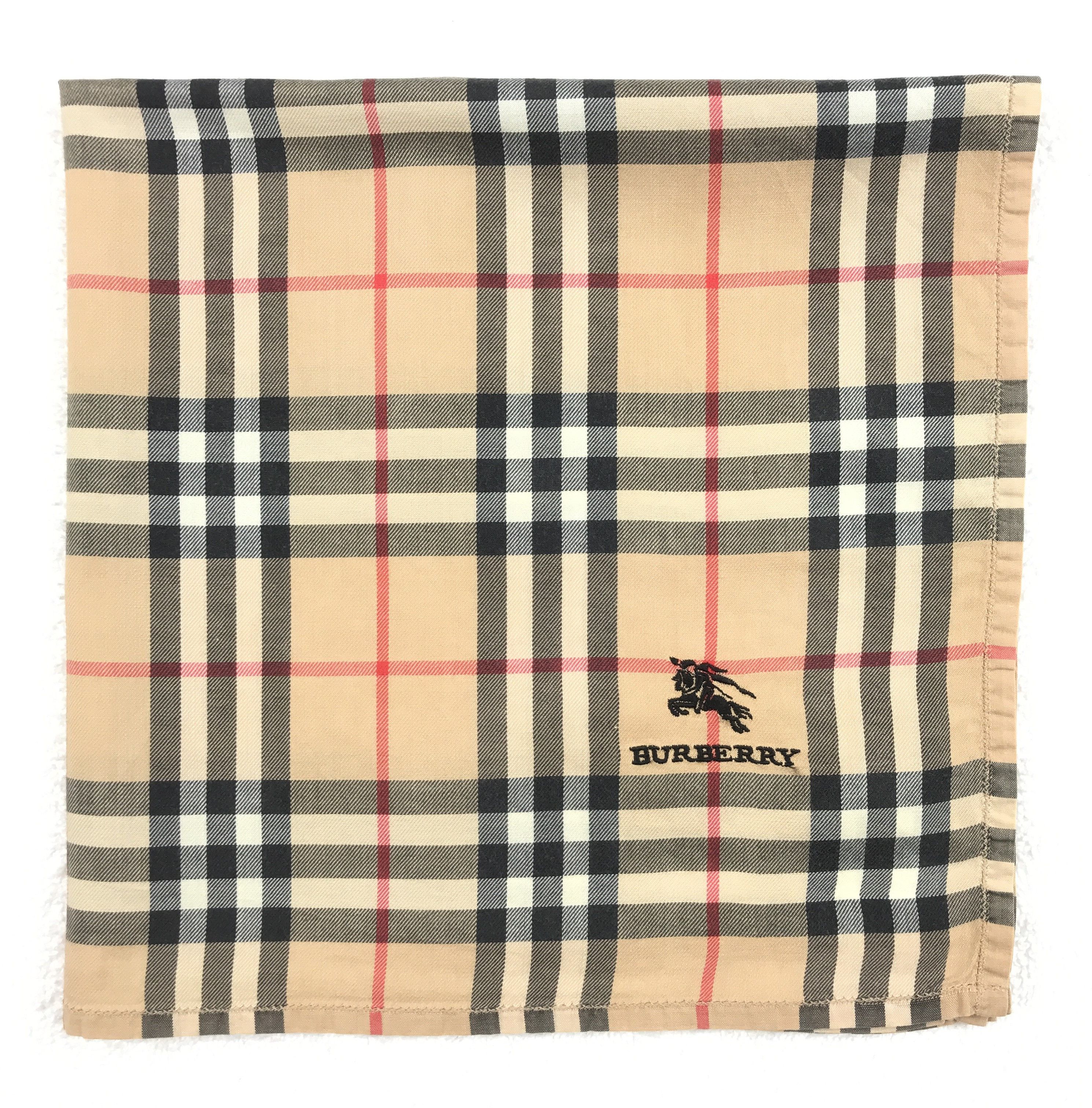 Burberry × Vintage Vintage Burberry Nova Check Bandana Neckerchief Handkerchief Size ONE SIZE - 2 Thumbnail