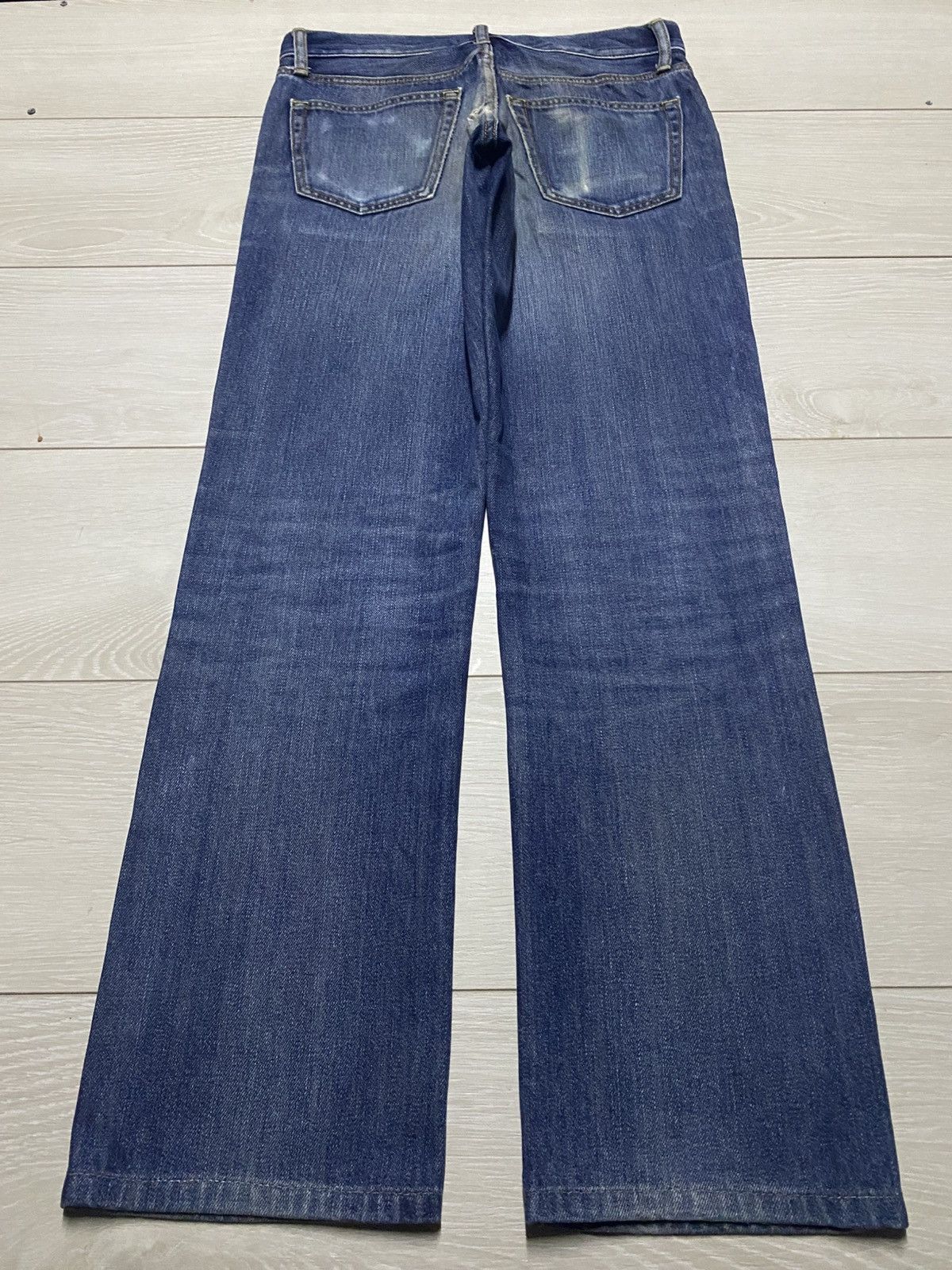 Japanese Brand Vintage Japanese Uniqlo Blue Faded Wash Distressed Jeans Size US 31 - 2 Thumbnail