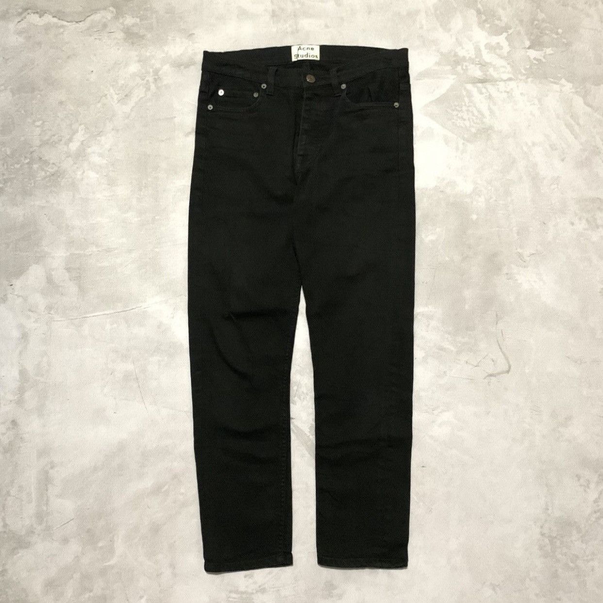 Acne Studios Acne Studios Black Denim Pants Size US 29 - 1 Thumbnail