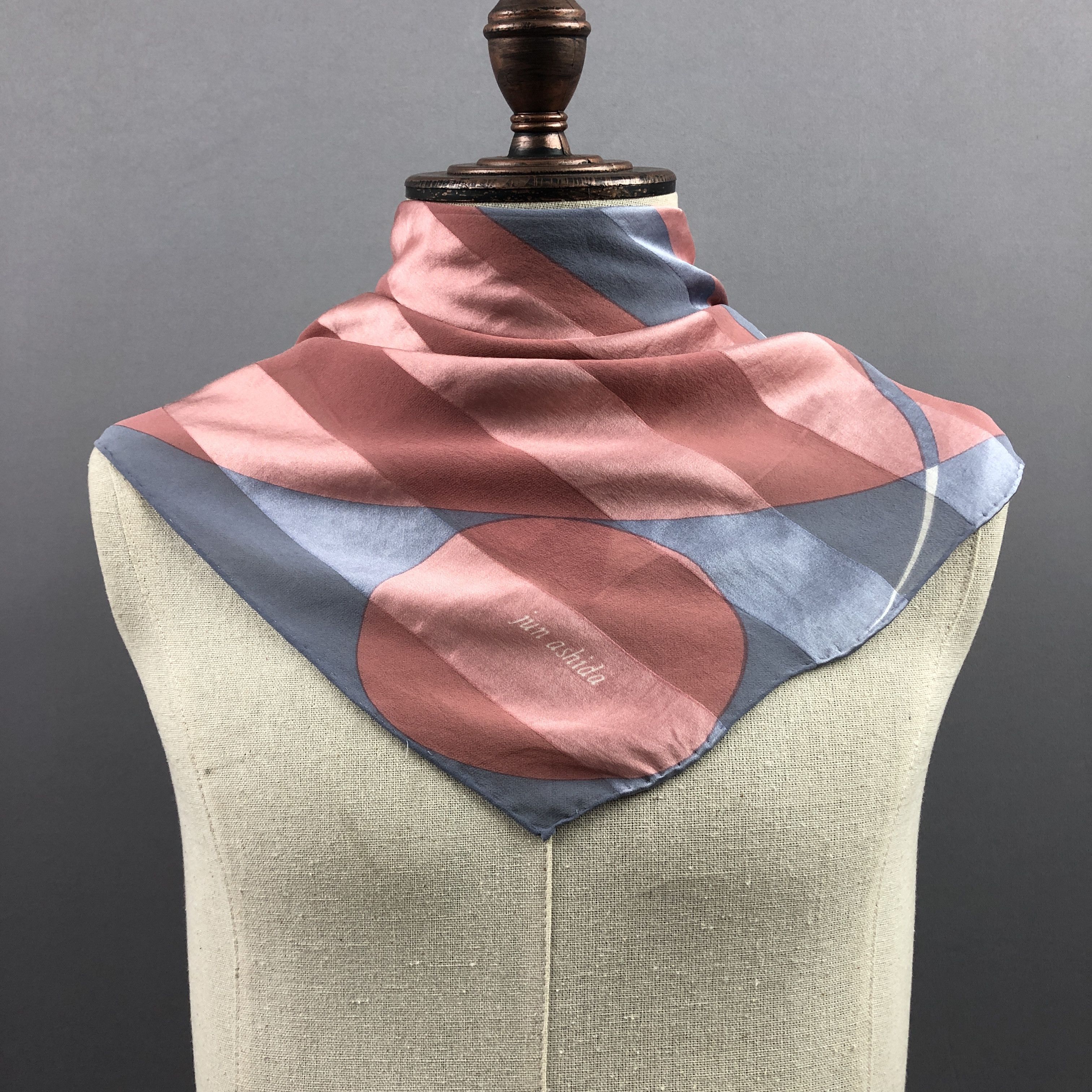 Japanese Brand × Vintage Vintage Jun Ashida SILK Scarf Twill Stole Wraps Scarves Size ONE SIZE - 5 Thumbnail