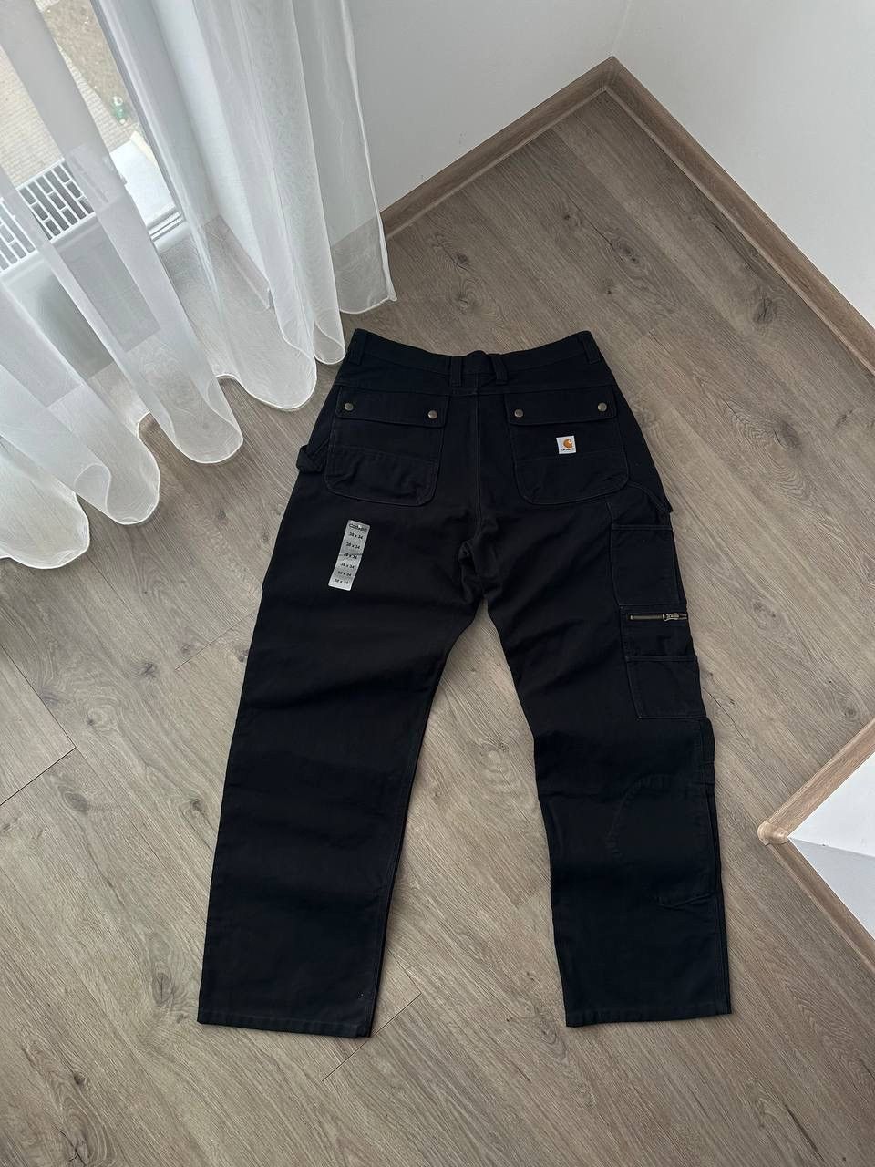 Carhartt × Carhartt Wip × Vintage Vintage Carhartt Double Front Work Black Pocket Pants Size US 34 / EU 50 - 3 Thumbnail