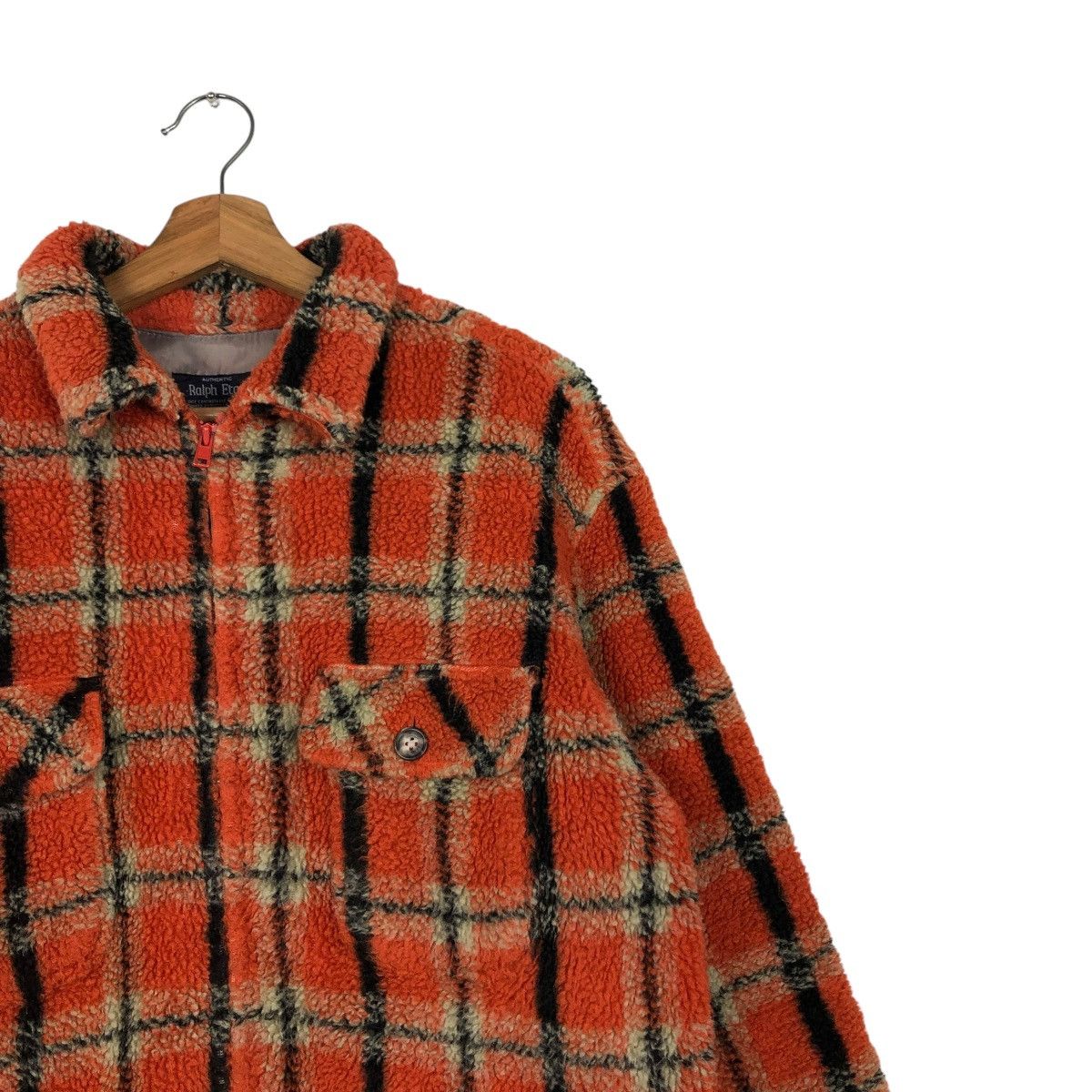 Japanese Brand 🔥VINTAGE FLEECE FLANNEL JACKET RALPH ETON ISSEY MIYAKE Size US M / EU 48-50 / 2 - 8 Thumbnail