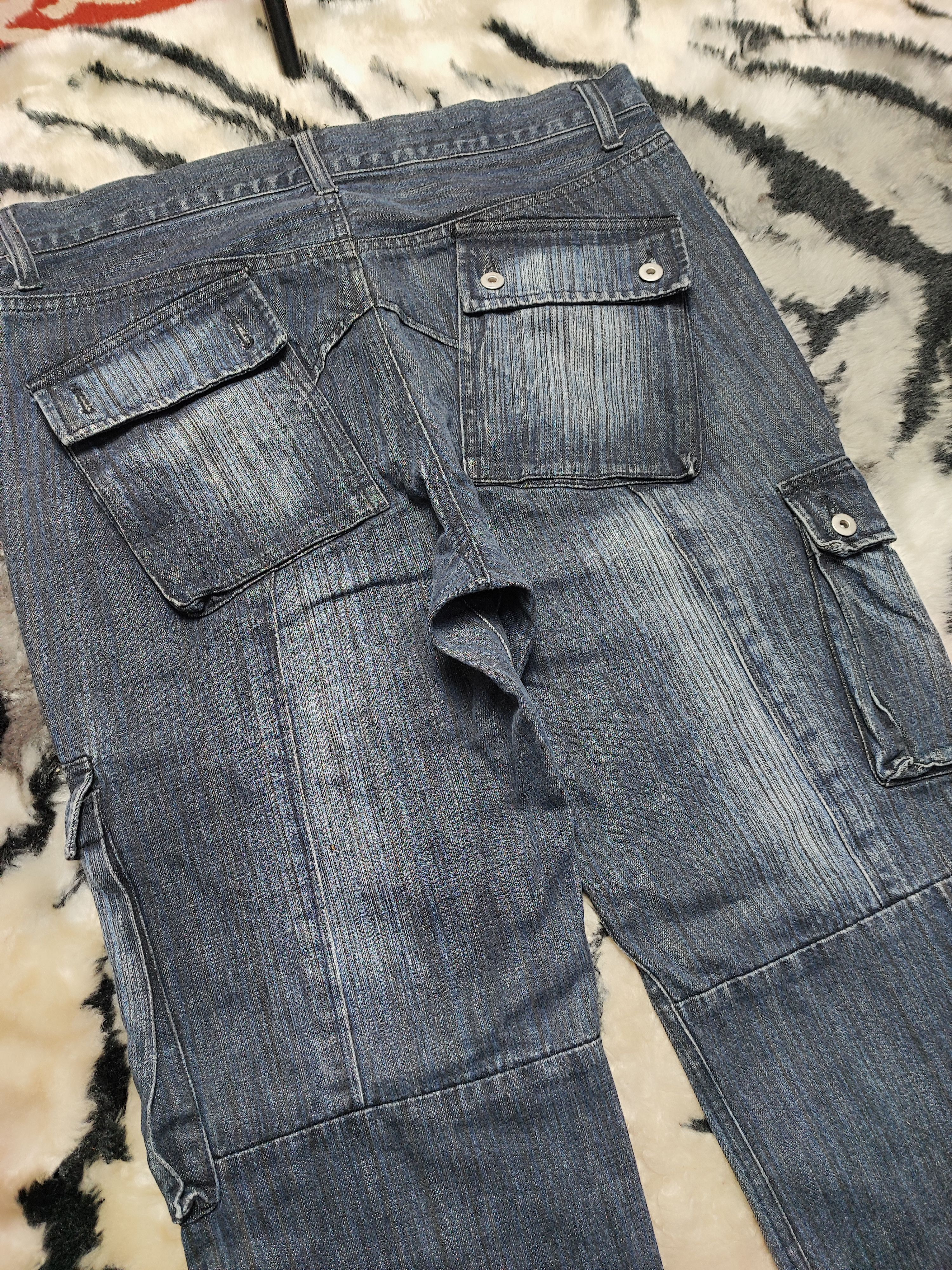 Number (N)ine Distress Baggy Denim Cargo Jeans Pant Japan Size US 32 / EU 48 - 11 Thumbnail