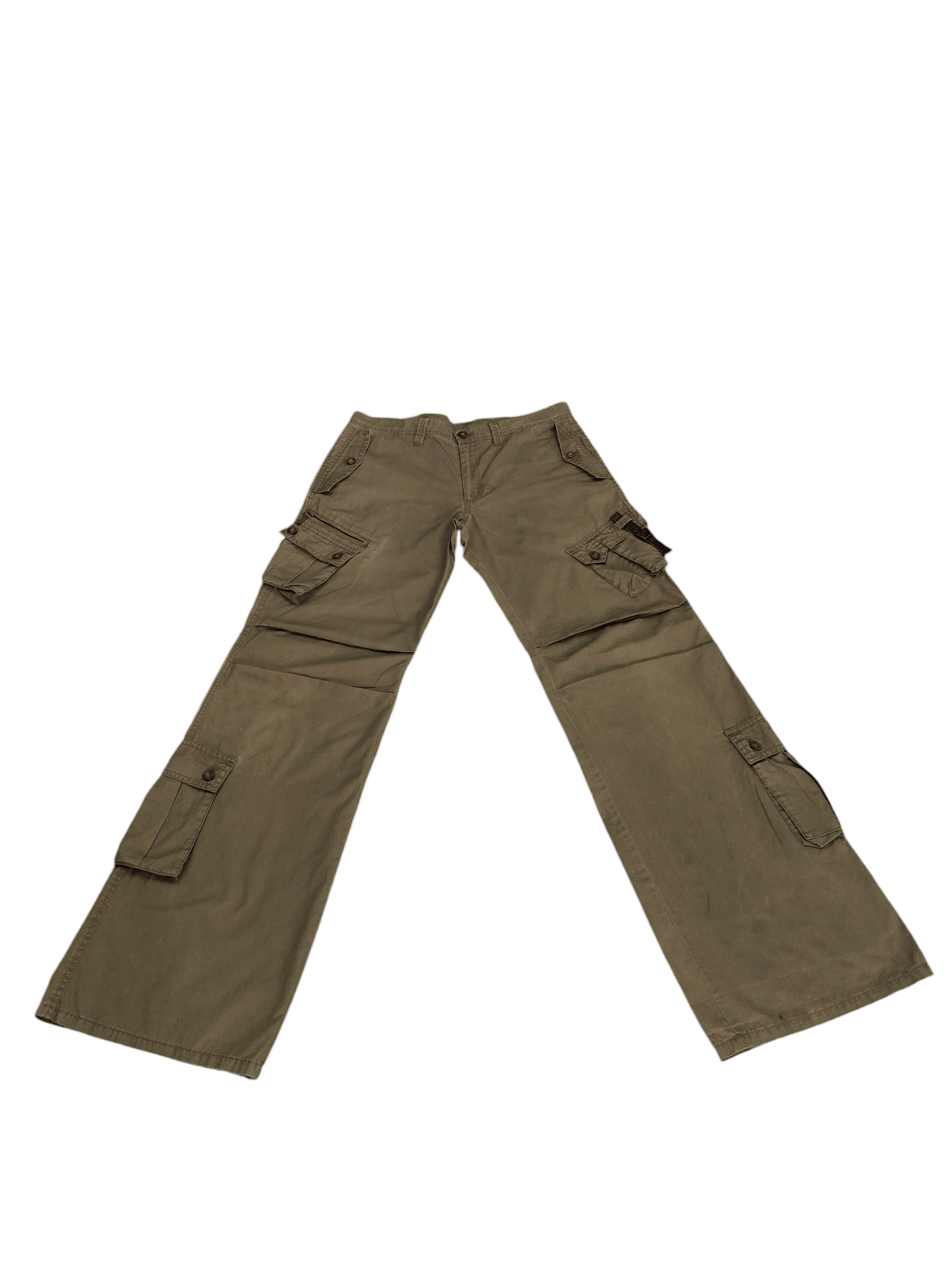 Tornado Mart Flare Pants Tornado Mart Multi Cargo Bondage Punk Bootcut Size US 32 / EU 48 - 3 Thumbnail
