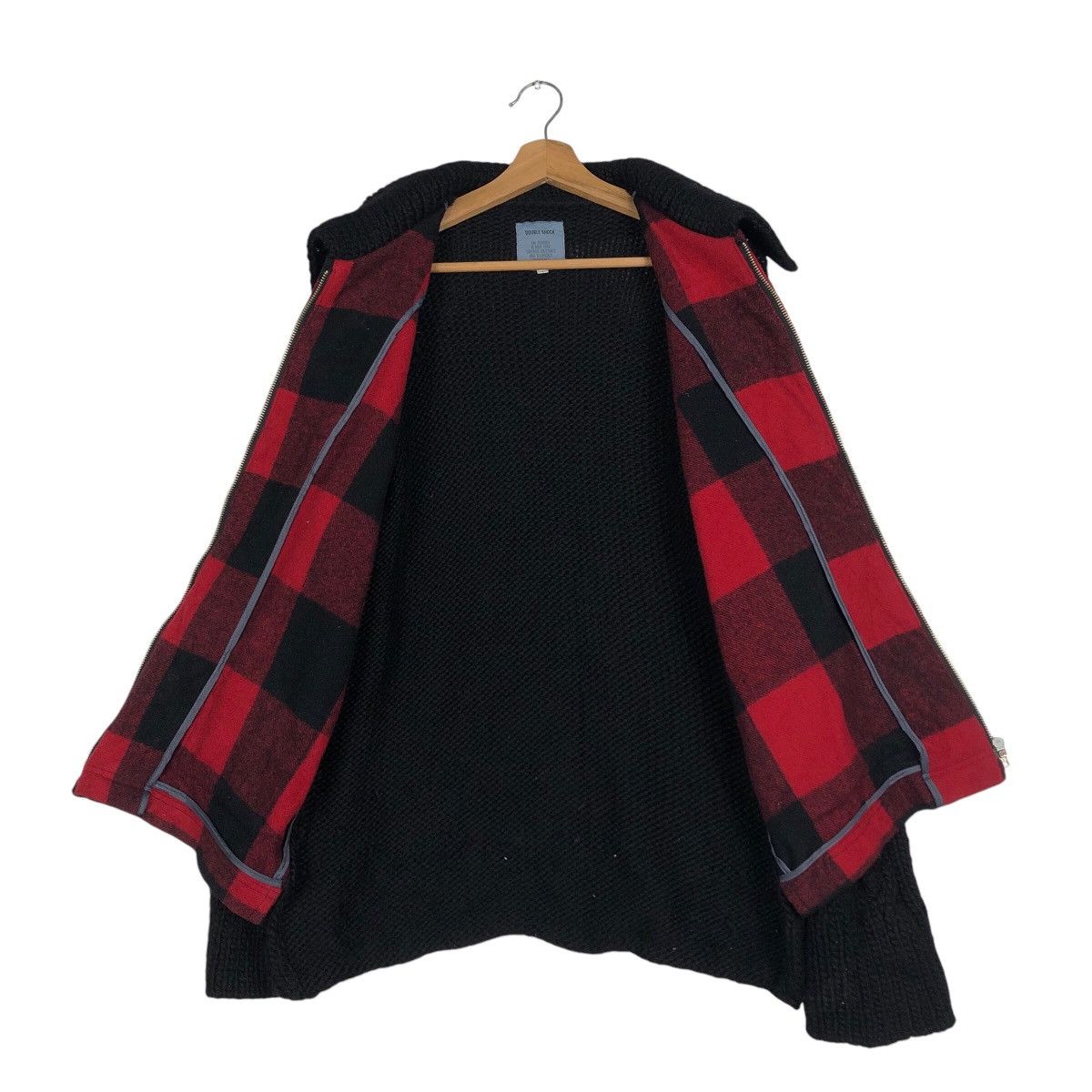 Japanese Brand Zipper Bomber Jacket DoubleShock Tartan Design Size US M / EU 48-50 / 2 - 14 Thumbnail