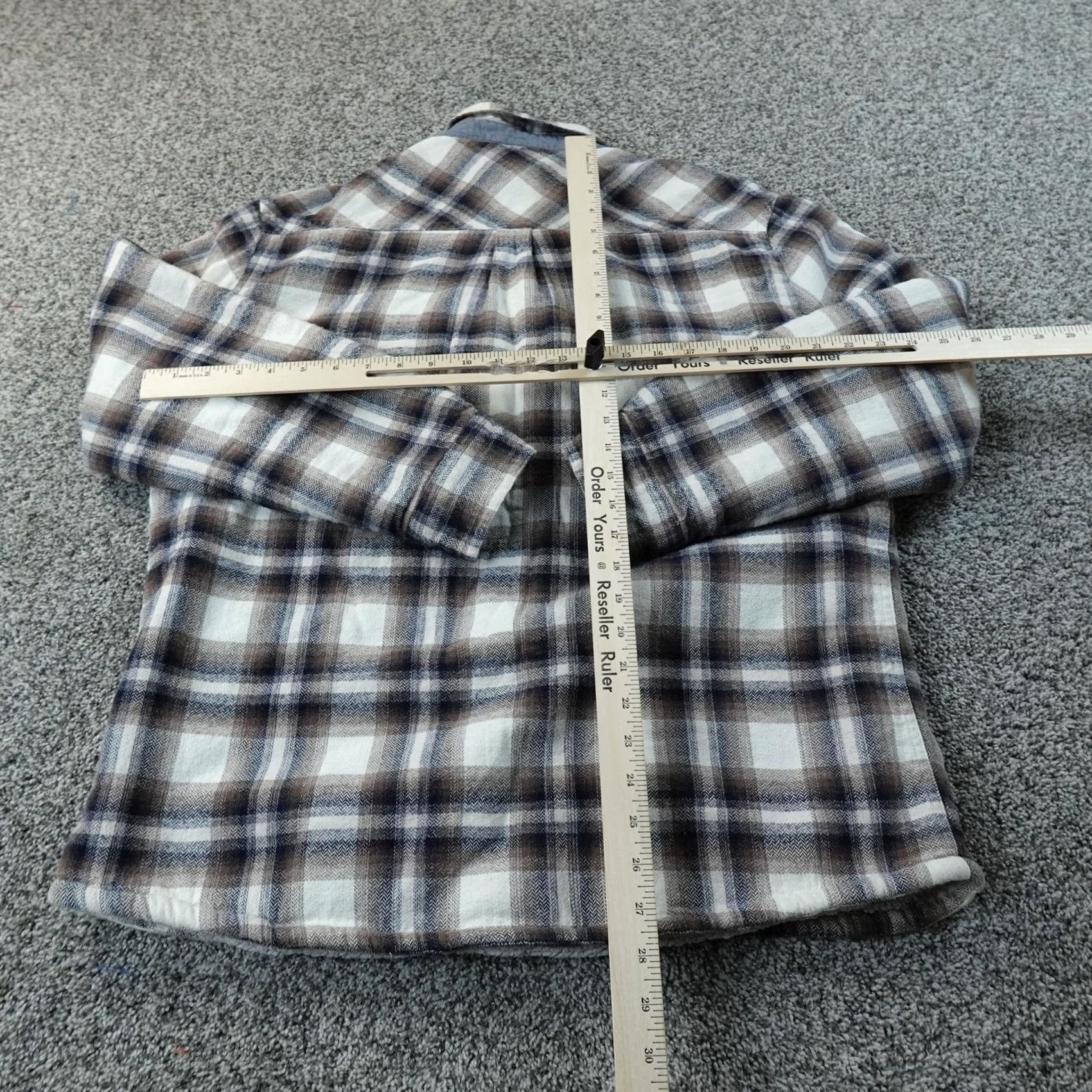 Carbon2Cobalt carbon2cobalt Jacket Mens L Brown Plaid Flannel Sherpa Lined Shirt Coat Outdoor Size US L / EU 52-54 / 3 - 5 Thumbnail