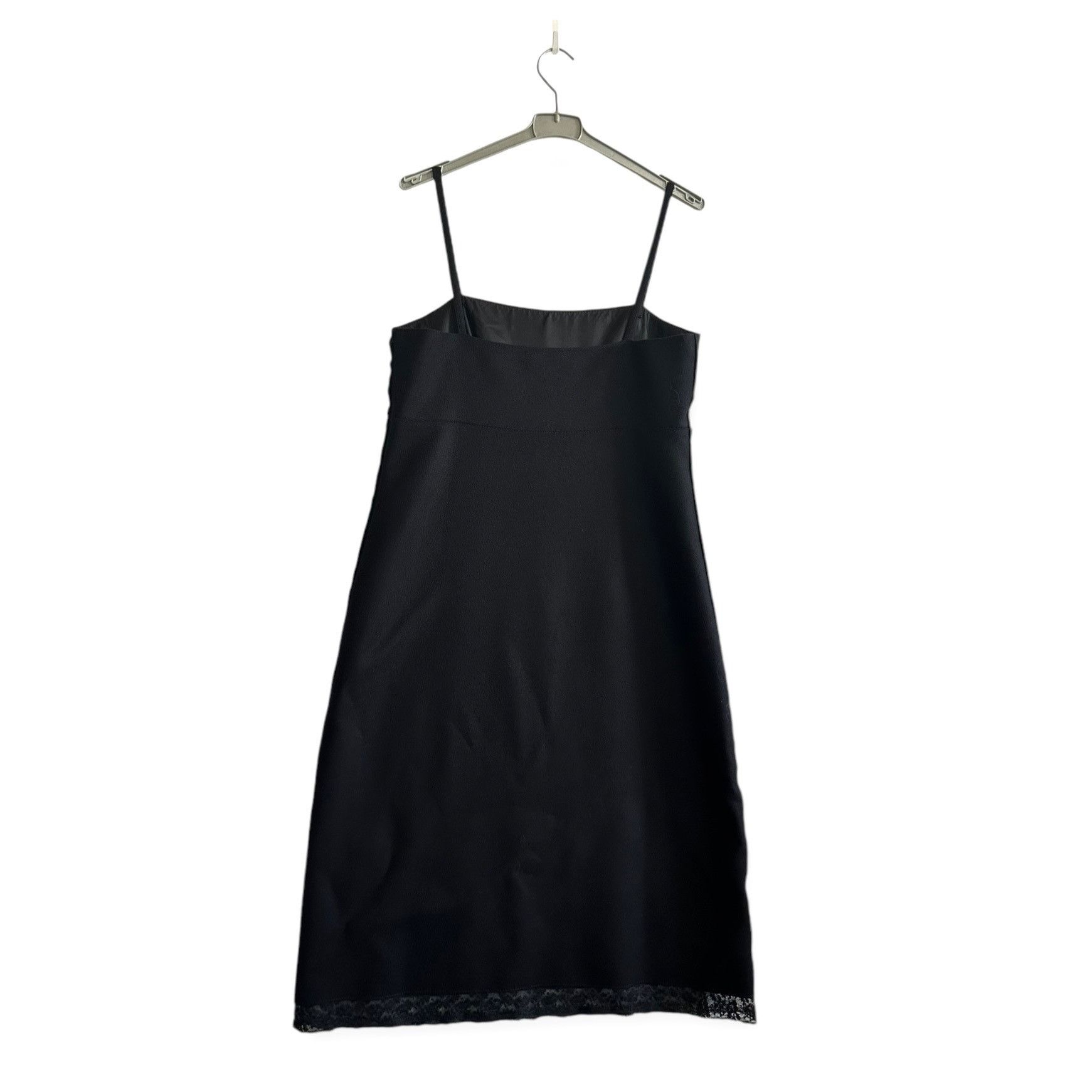 Prada Prada Archival F/W 2005 Runway Opening Look Black Wool Lace Size L / US 10 / IT 46 - 2 Thumbnail